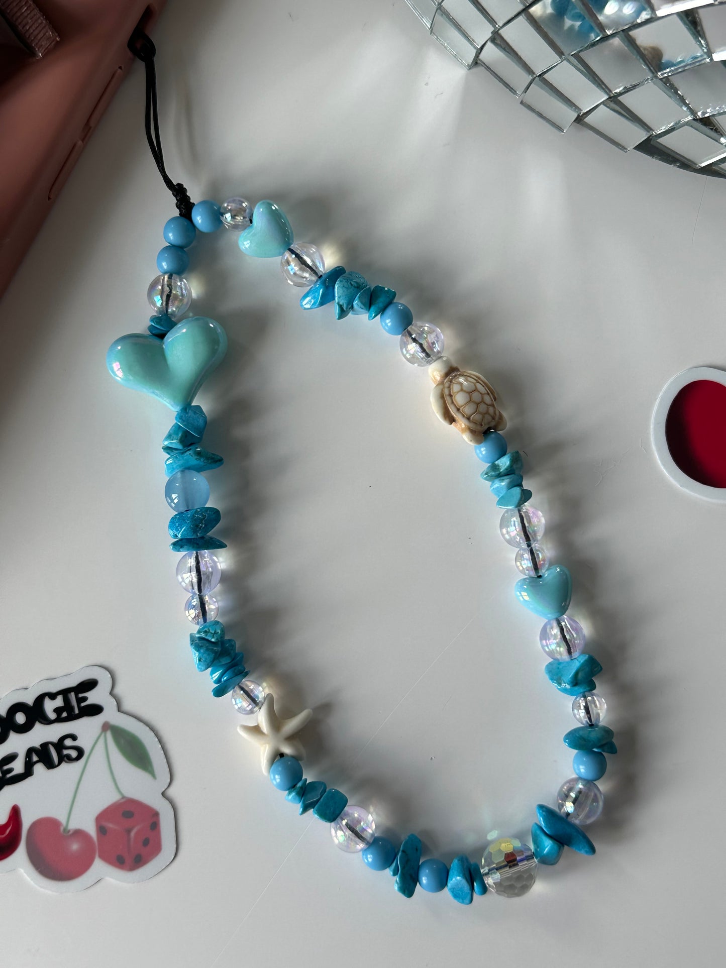 A turtle’s bubbles Phone Charm