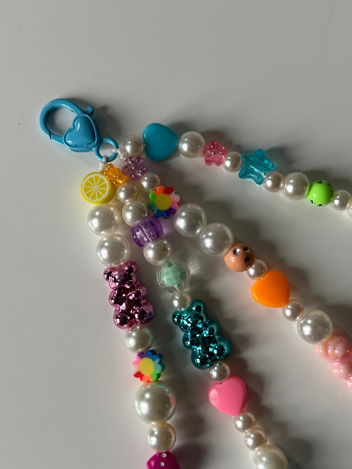 Colourful bag charm