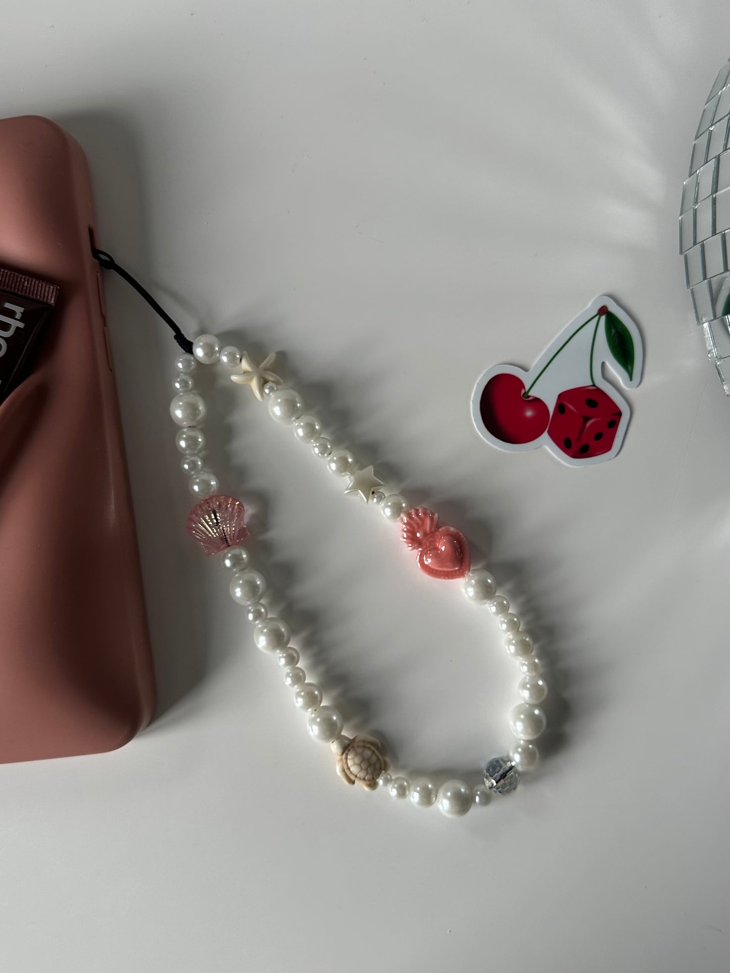 Coral Phone Charm