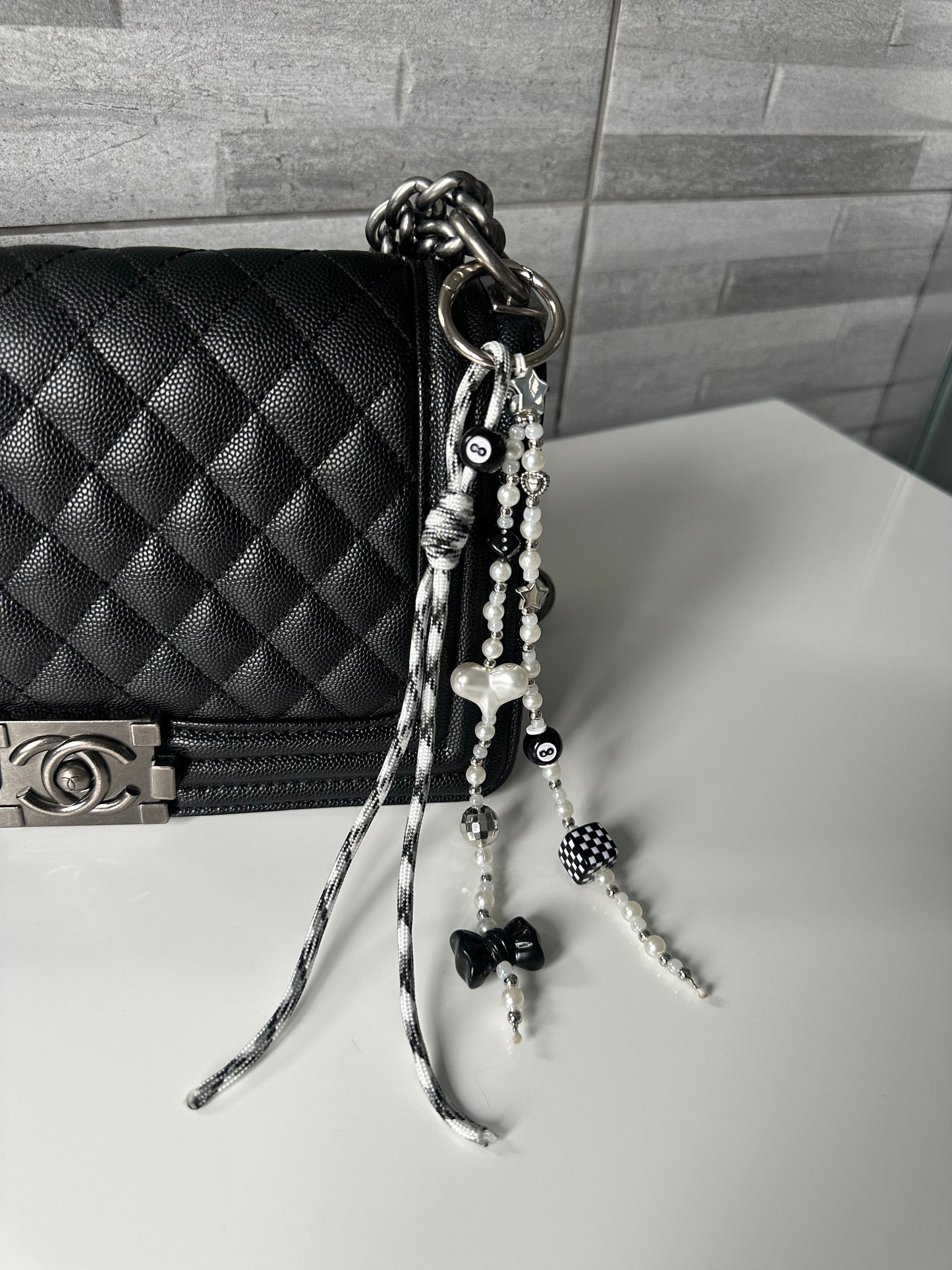 Angel (XL silver) bag charm