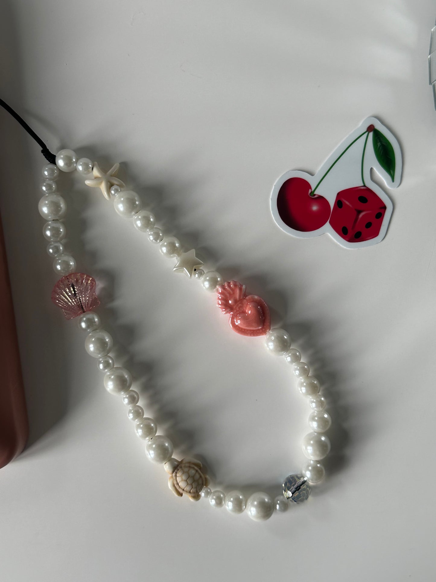 Coral Phone Charm