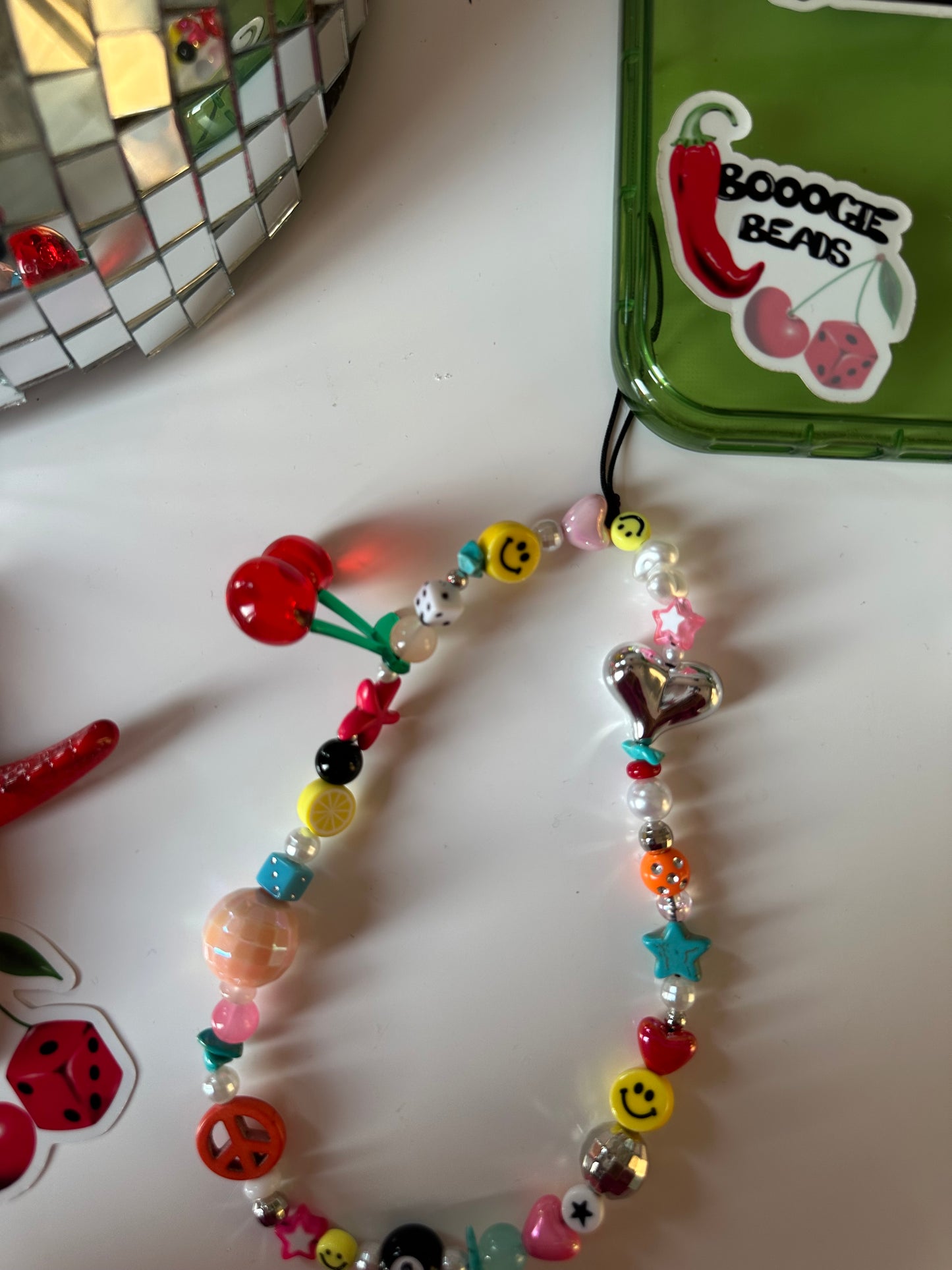 Groovy phone charm