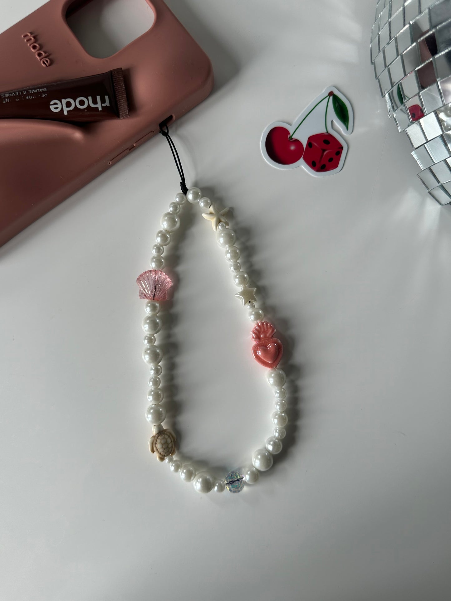 Coral Phone Charm