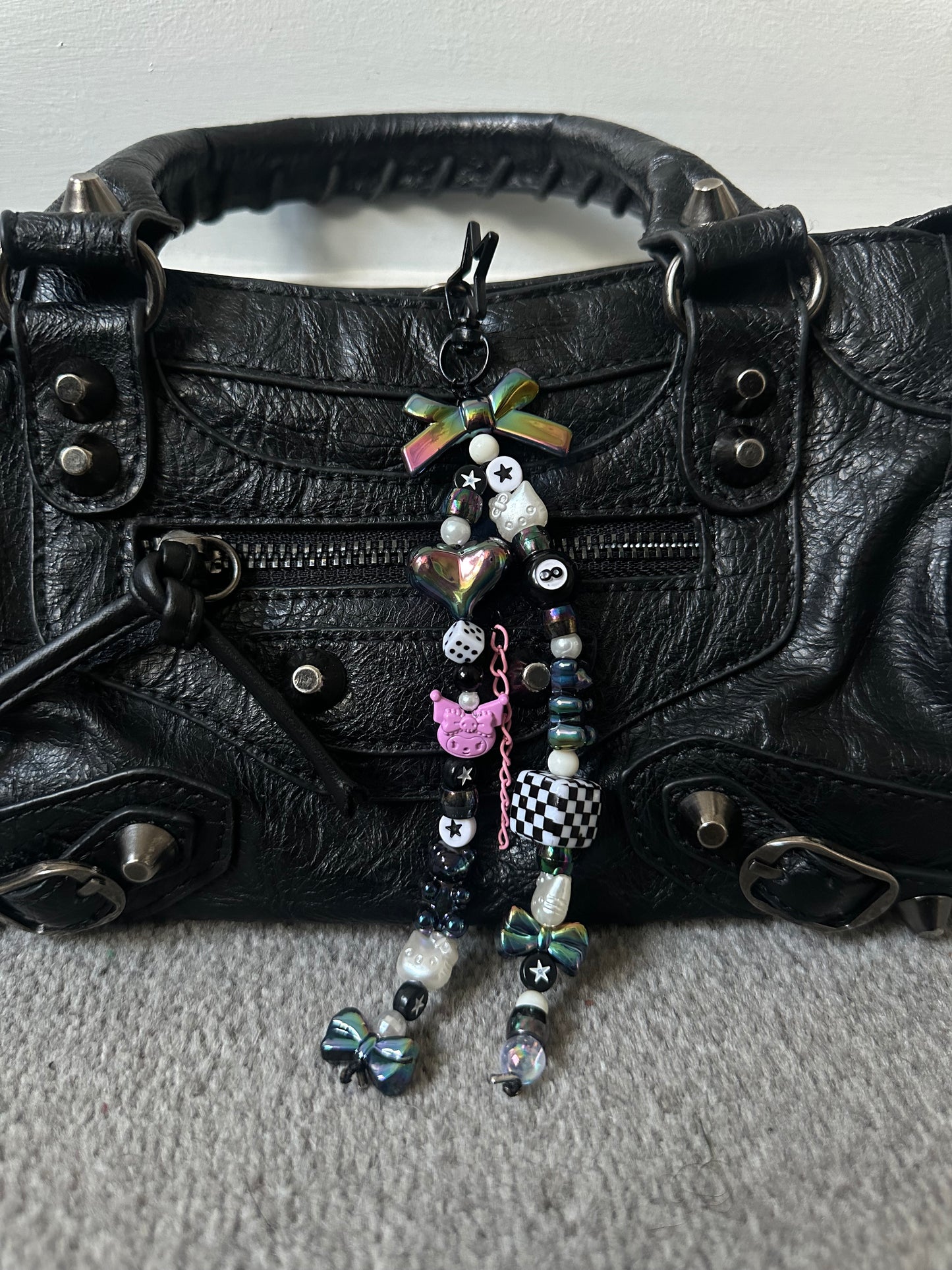 Pink Kuromi bag charm