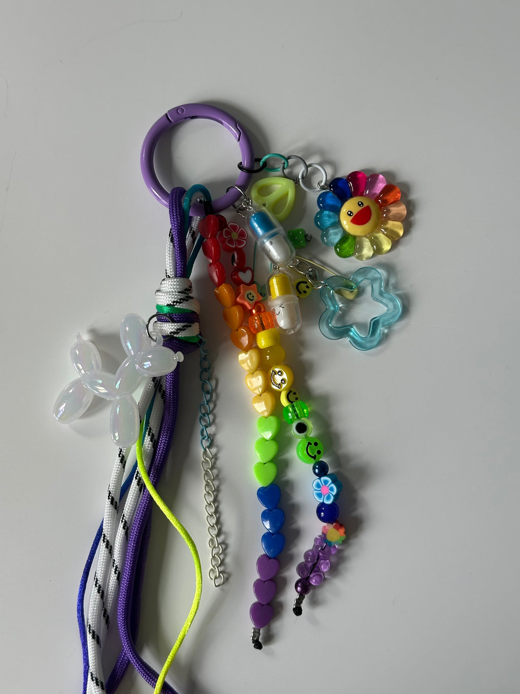 Abby bag charm (white dog)
