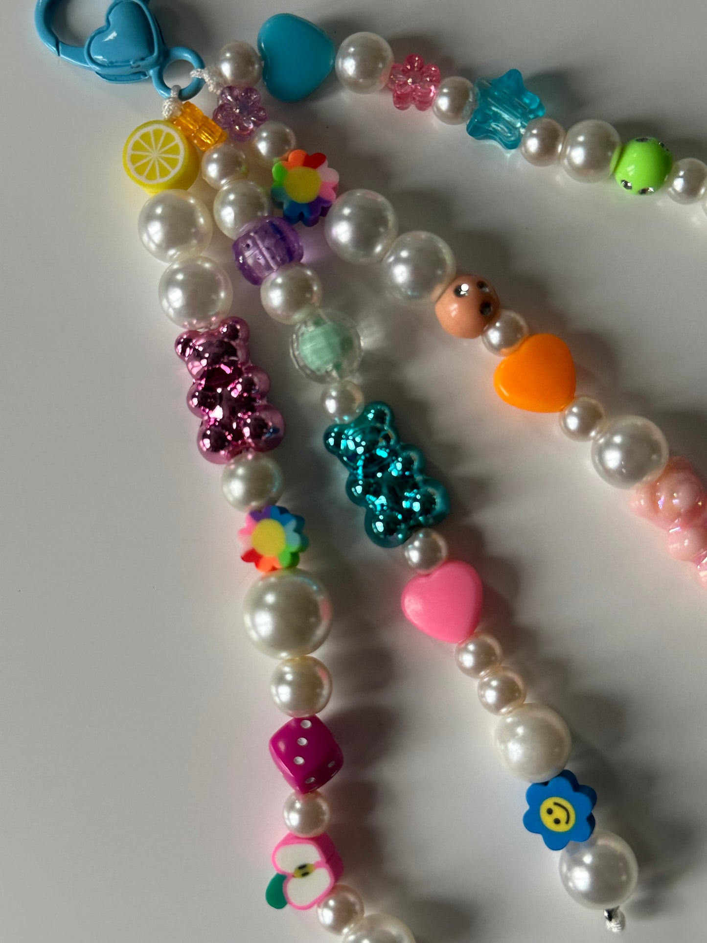 Colourful bag charm