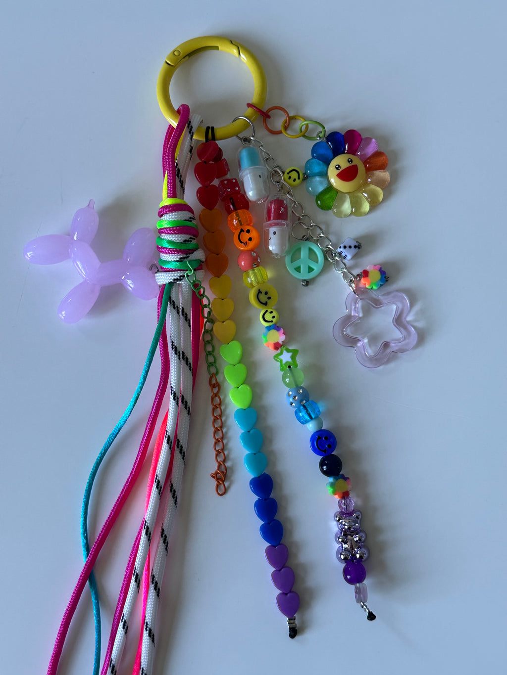 Abby bag charm (purple dog)