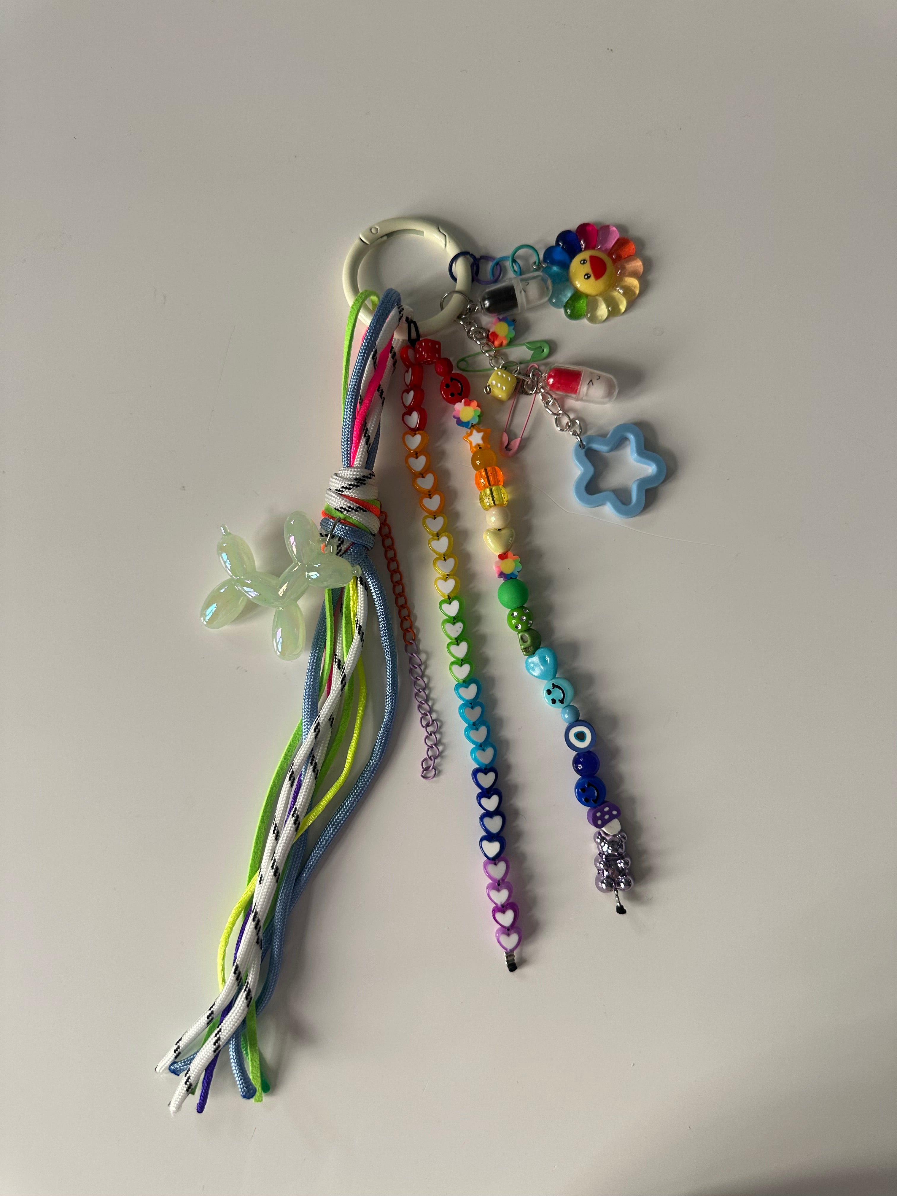 Abby bag charm (cream)