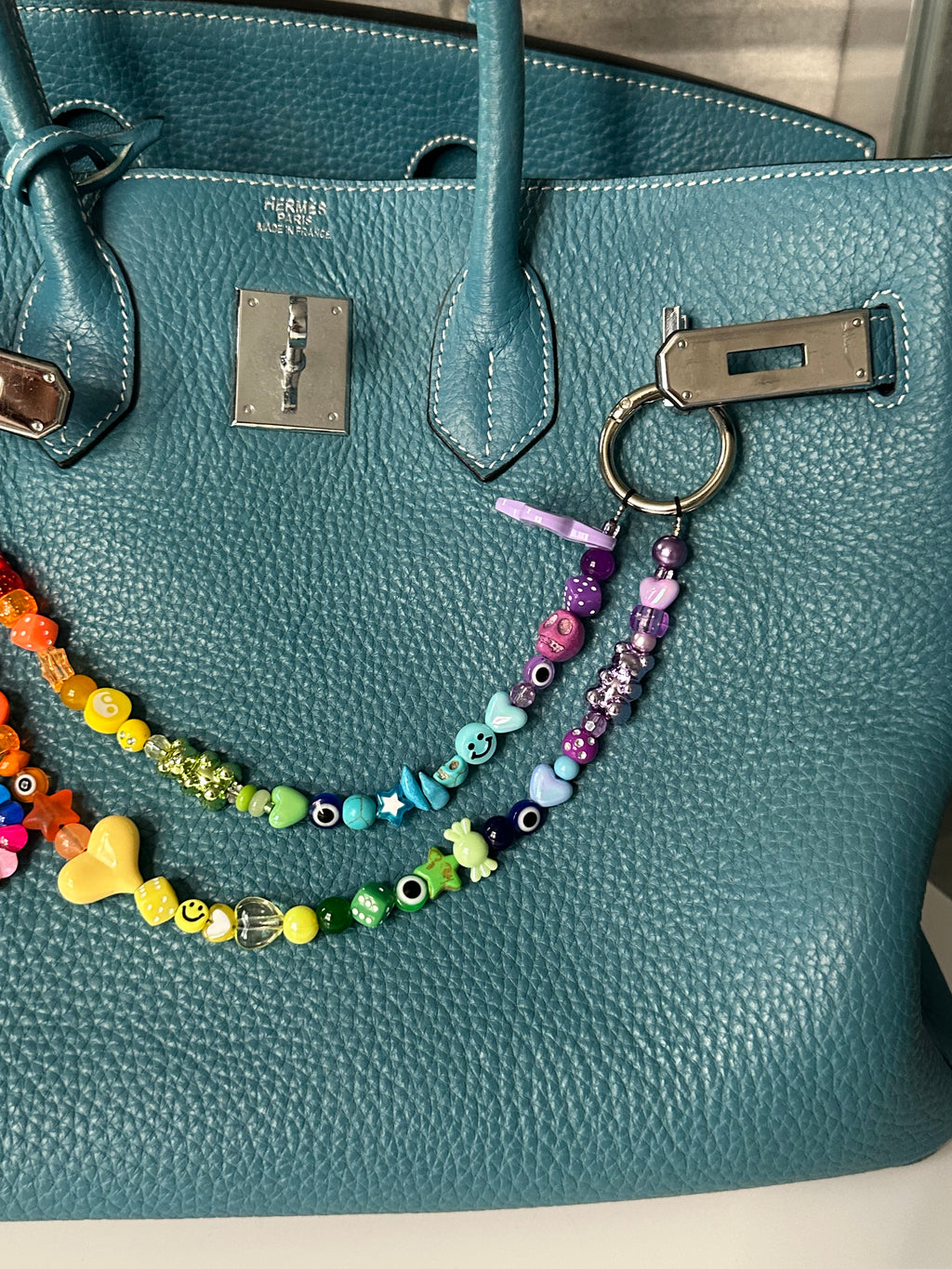 Iris bag charm
