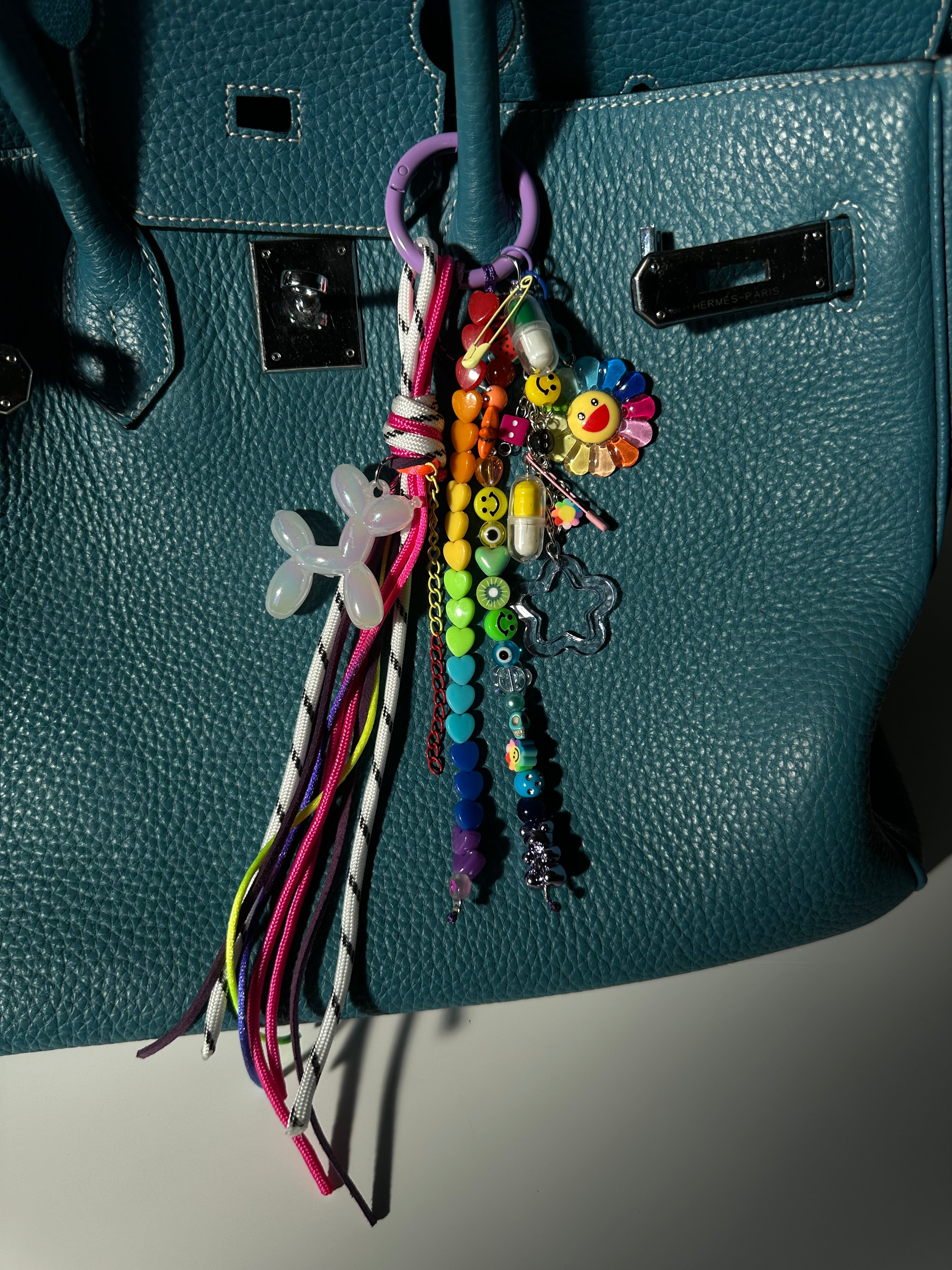Abby bag charm (white dog)