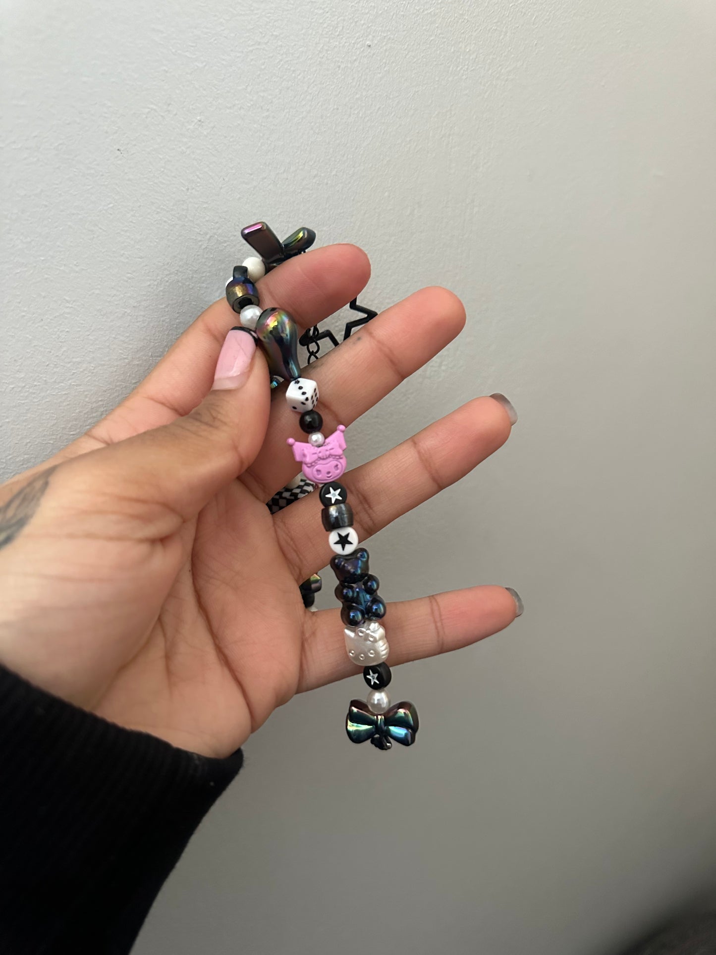 Pink Kuromi bag charm