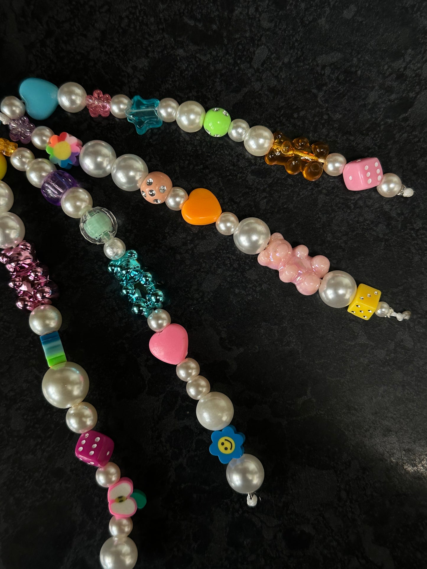 Colourful bag charm