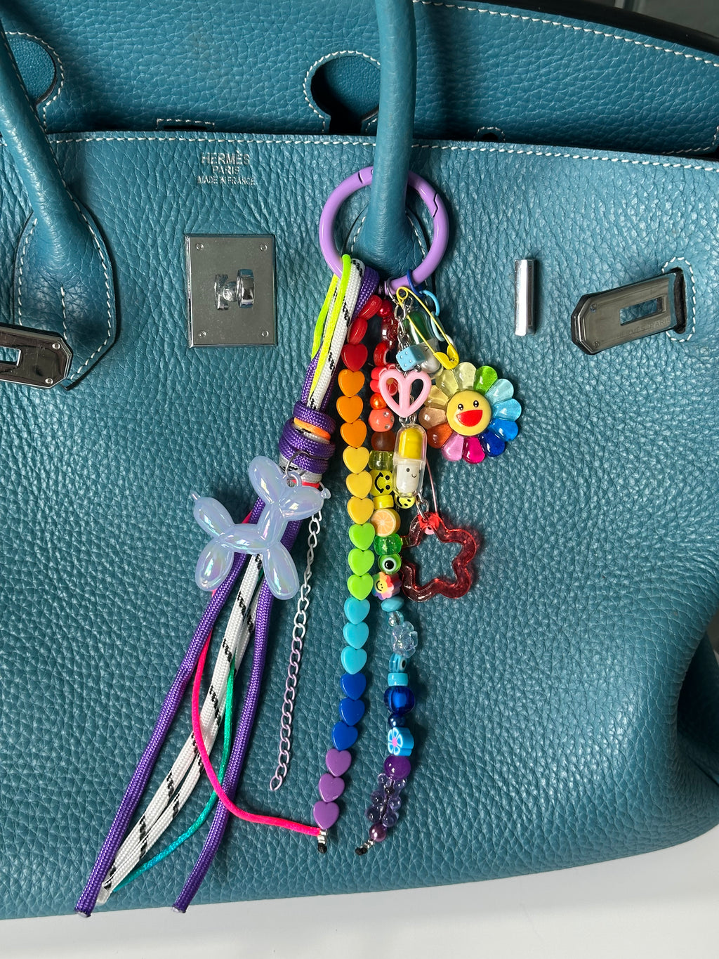 Abby bag charm (blue dog)