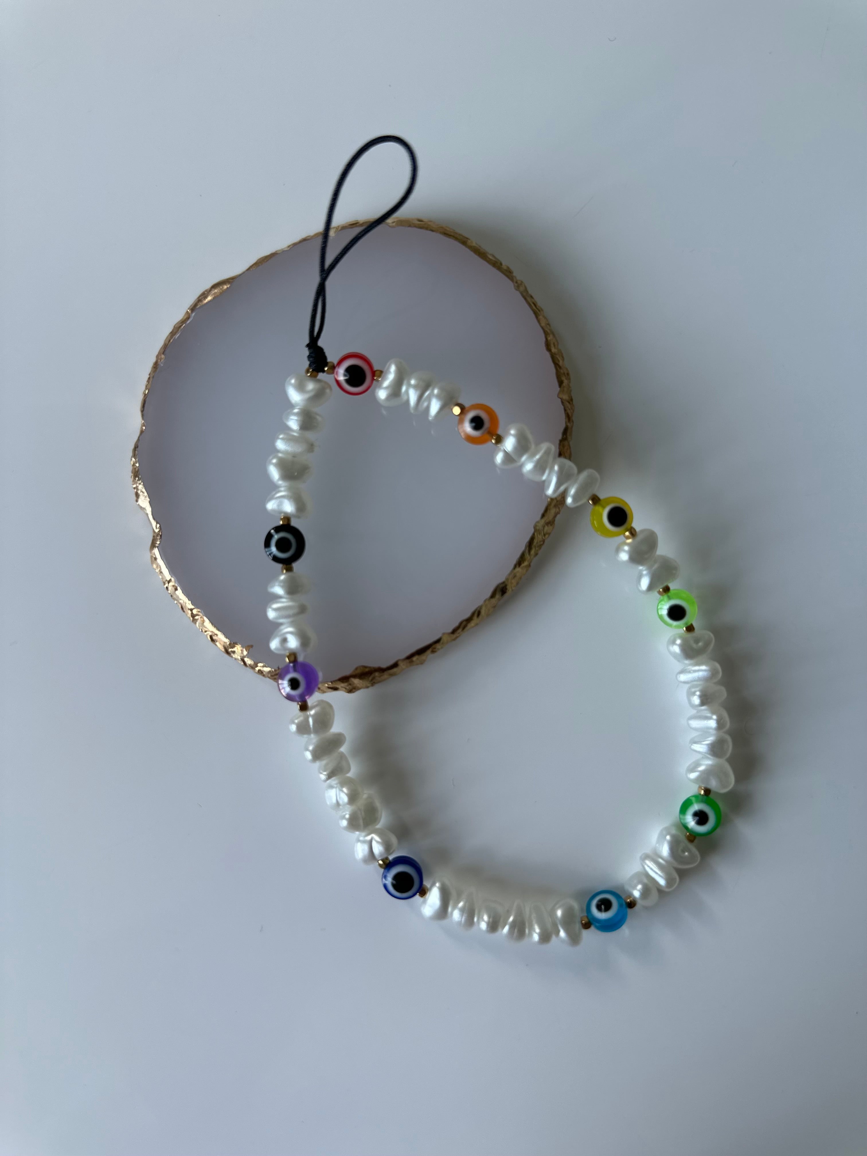 Evil eye phone charm