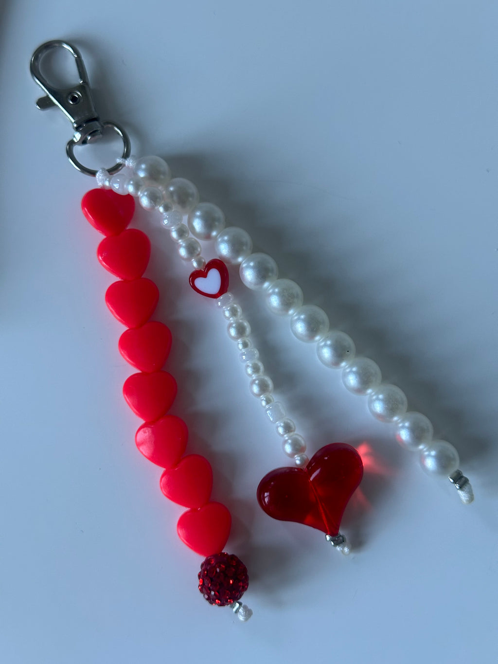 Queen of hearts bag charm