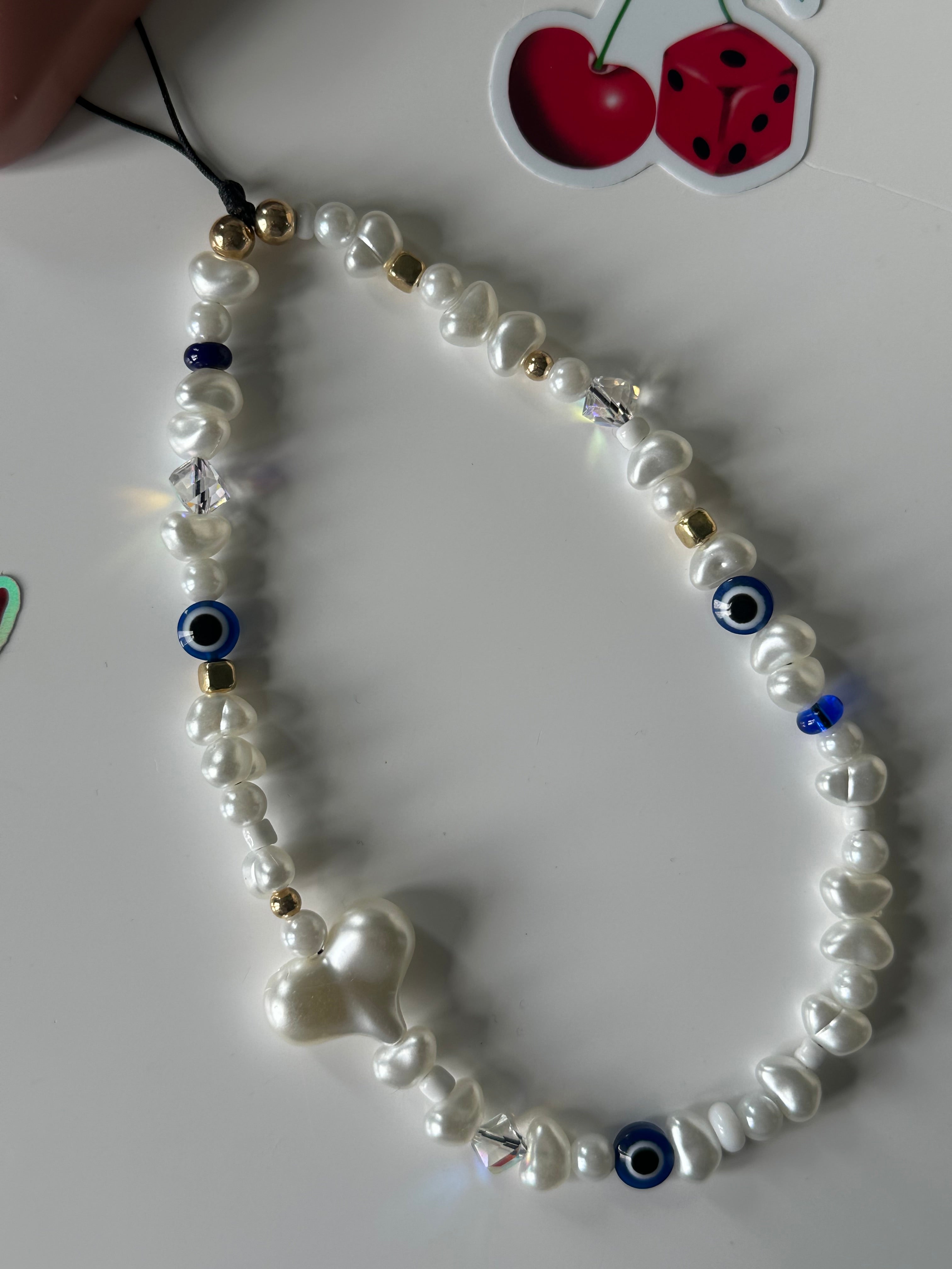 Royal Evil eye phone charm