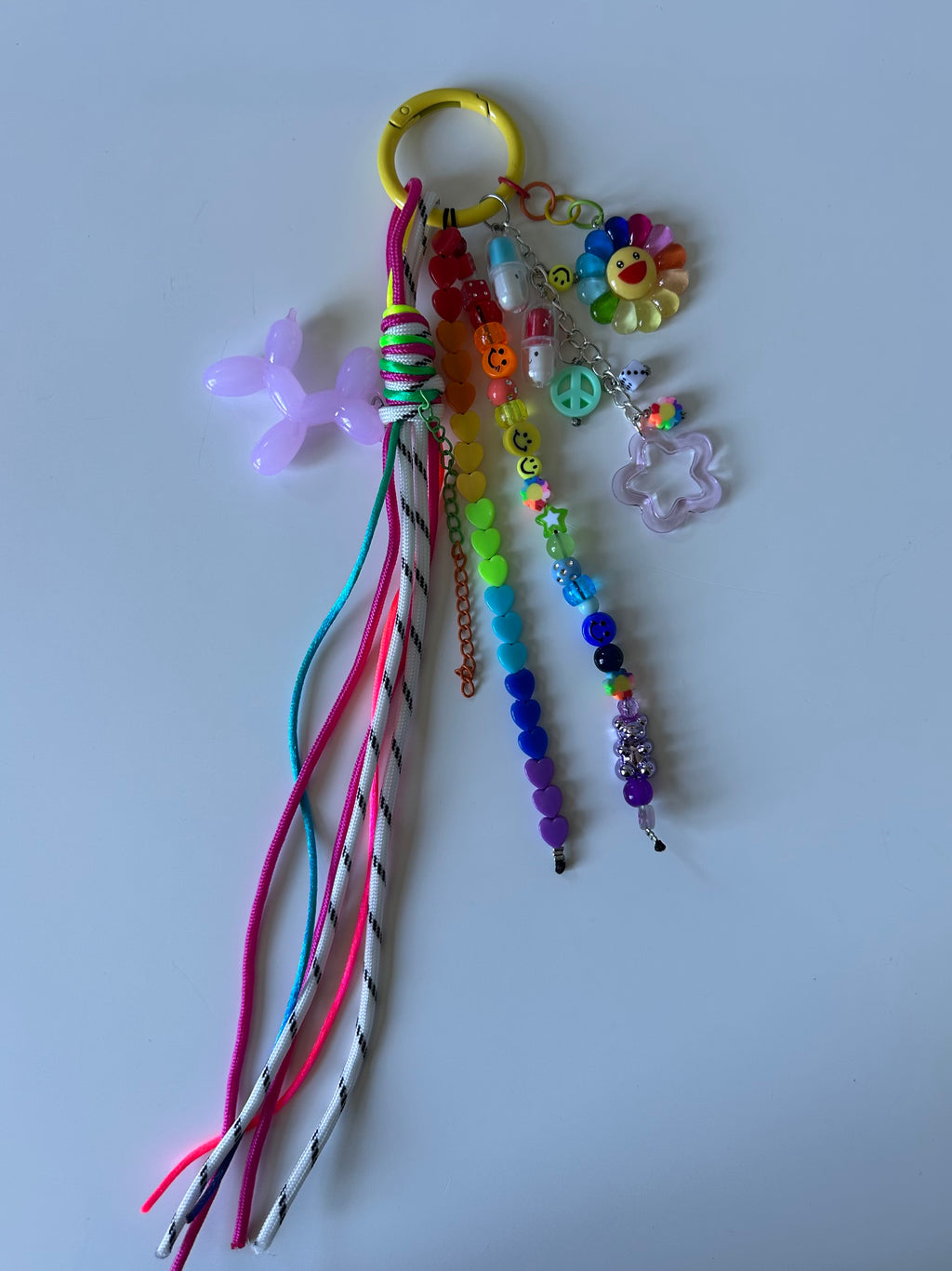 Abby bag charm (purple dog)