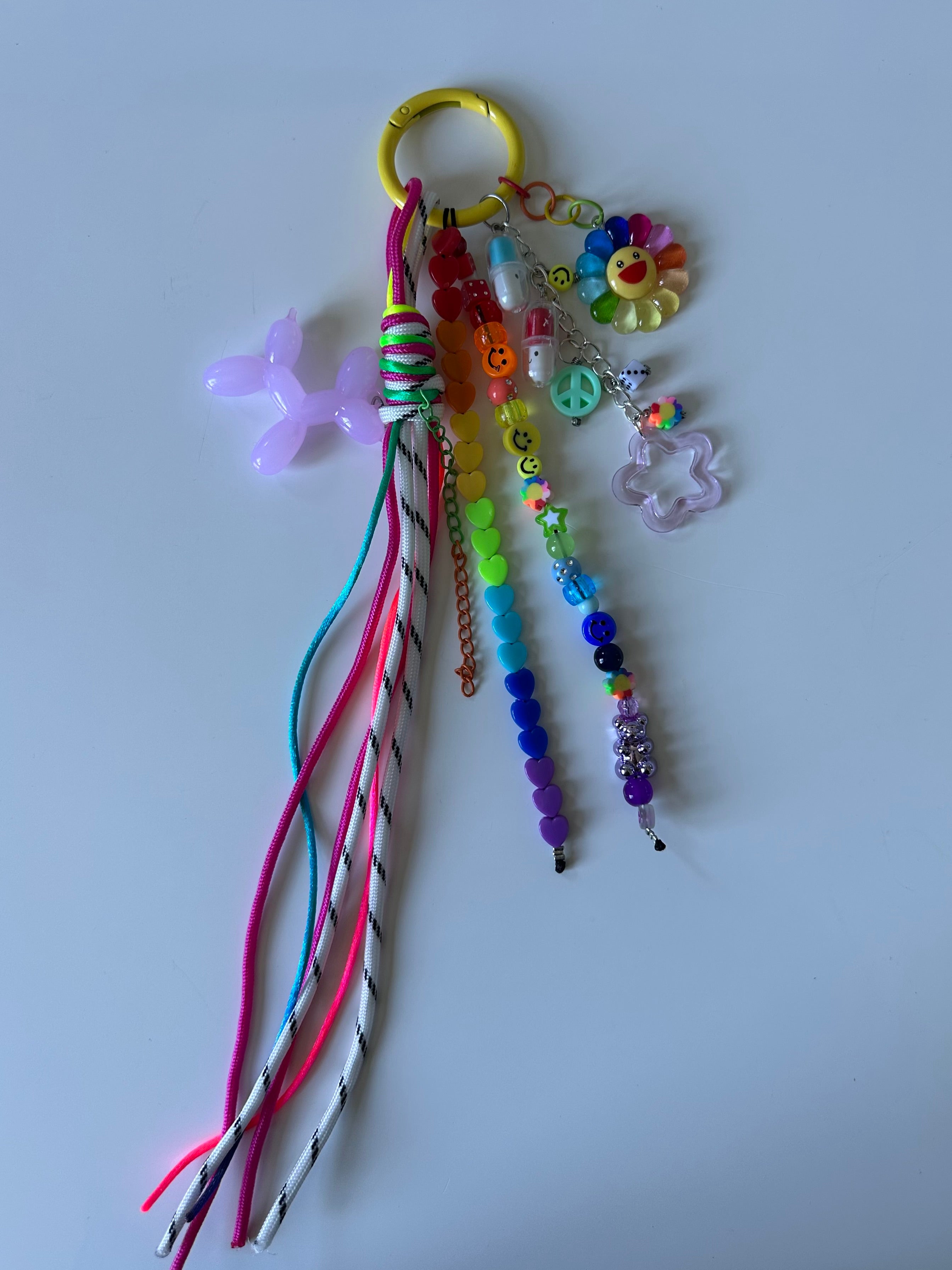 Abby bag charm (purple dog)