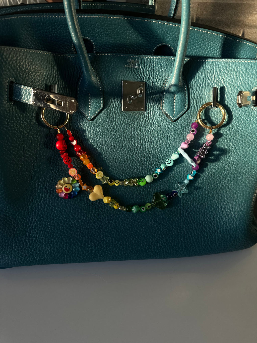 Iris bag charm