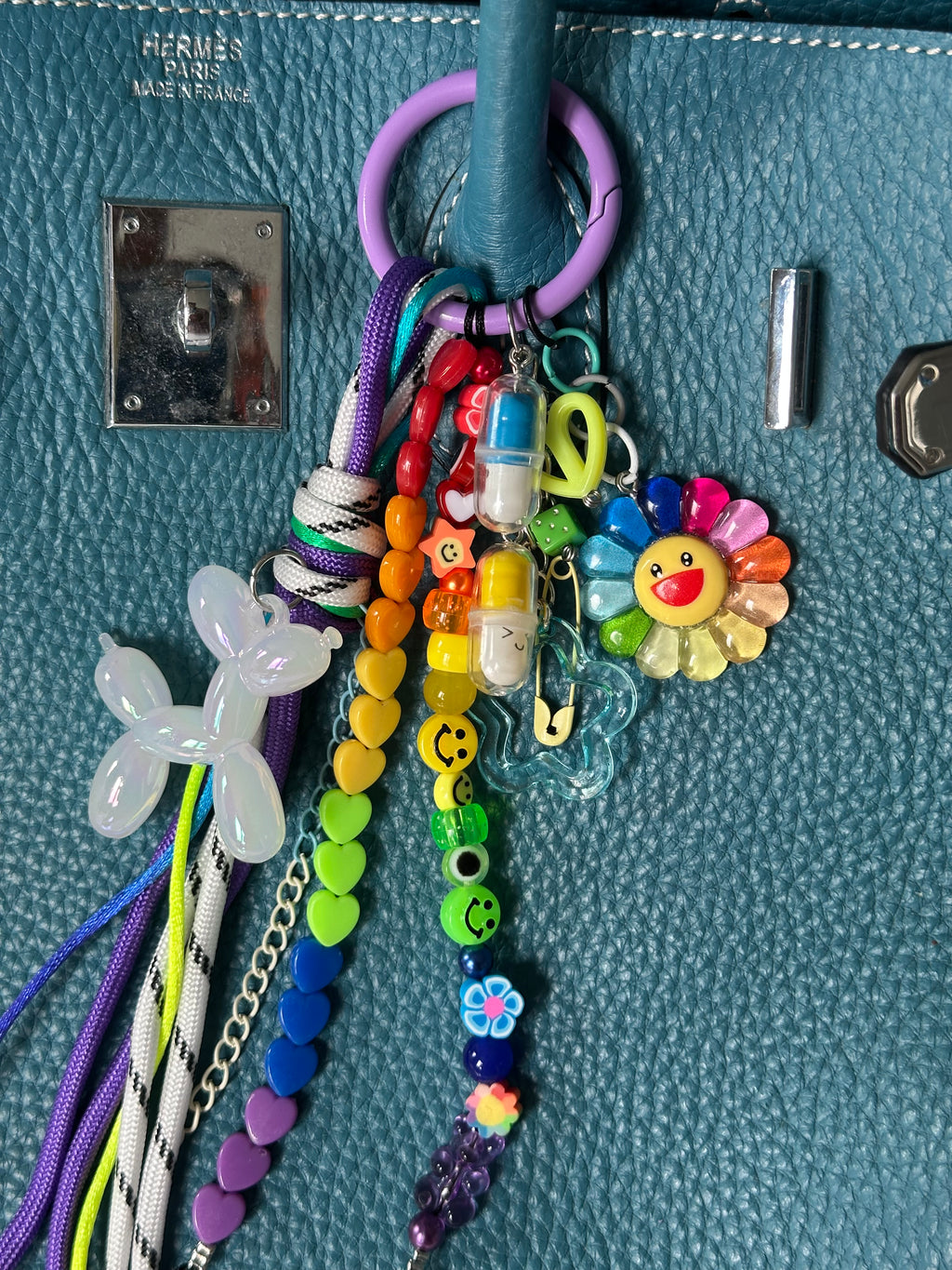 Abby bag charm (white dog)