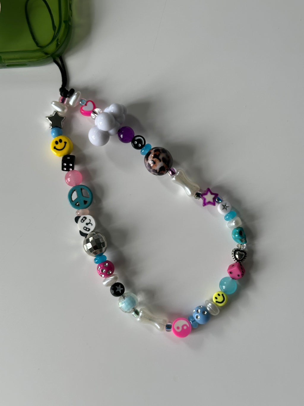 Happy panda phone charm
