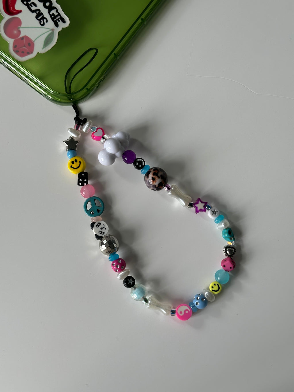 Happy panda phone charm