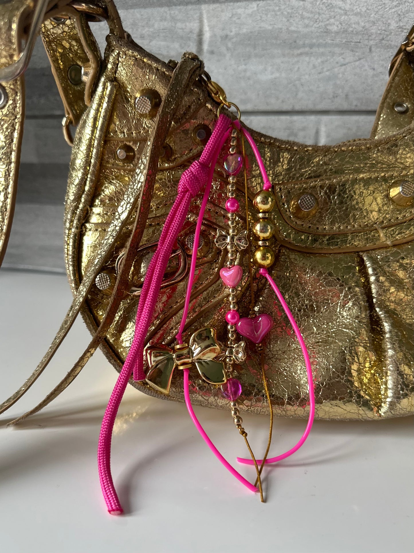 Heart bag charm