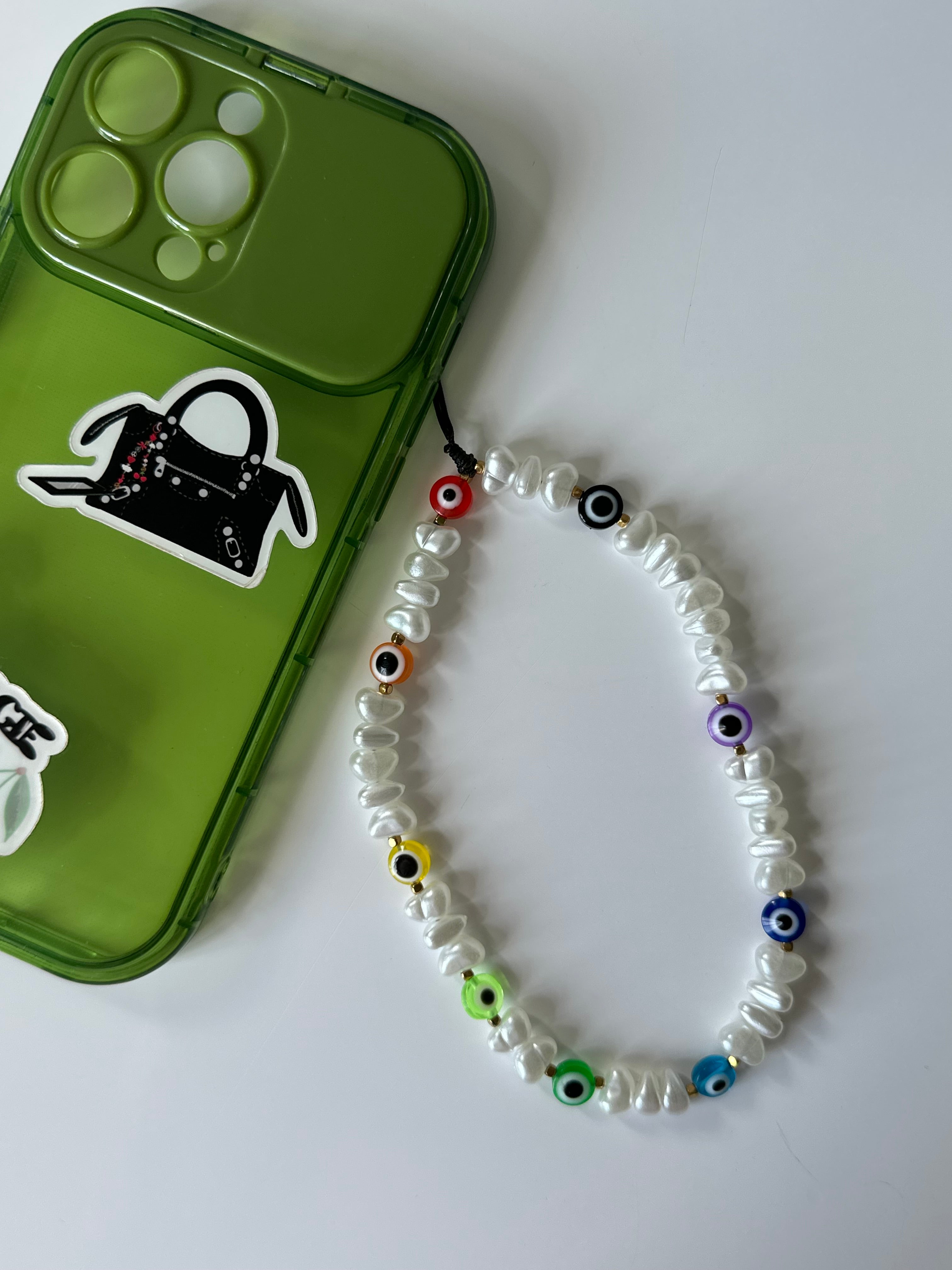 Evil eye phone charm