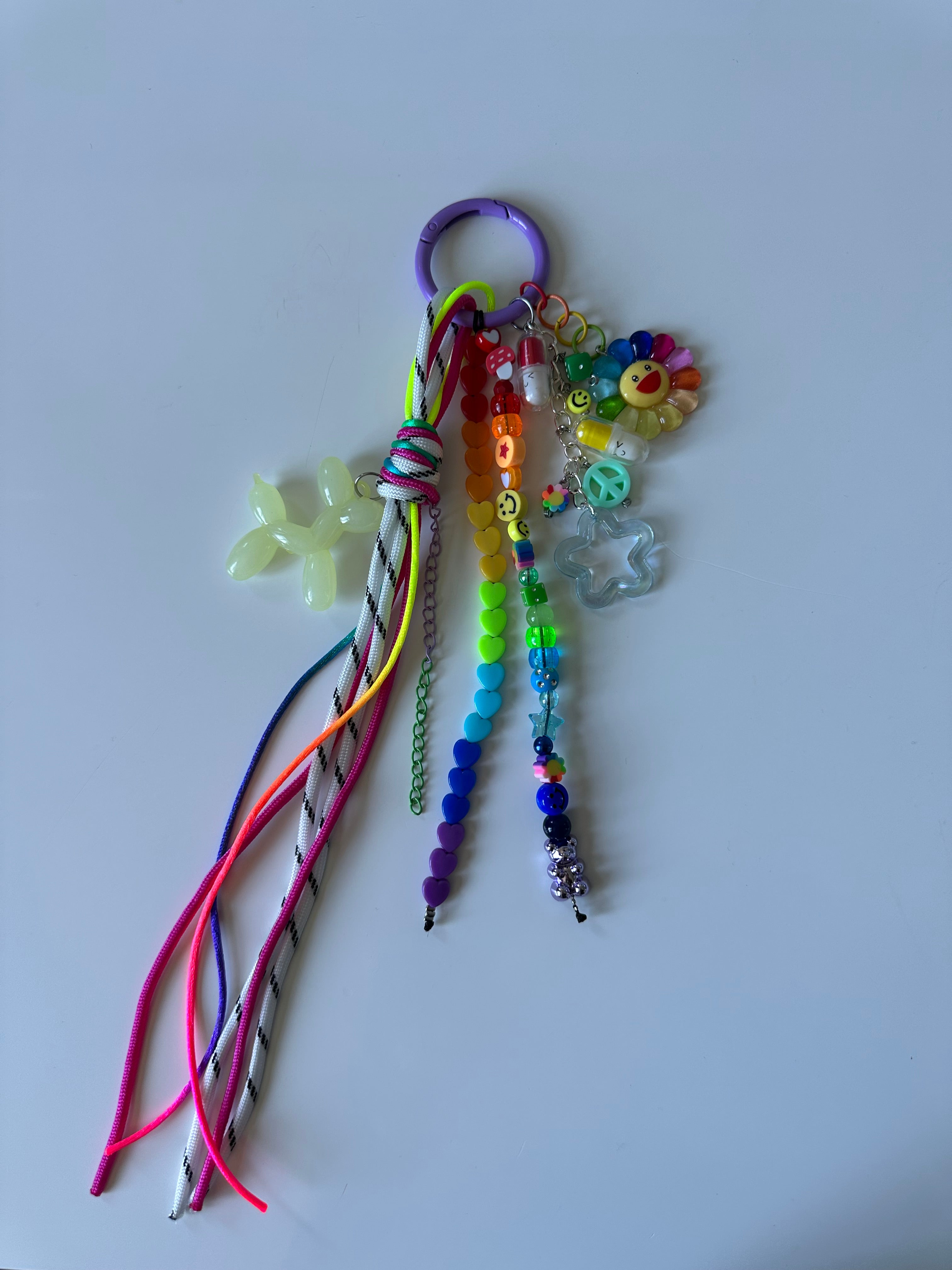 Abby bag charm (green dog)