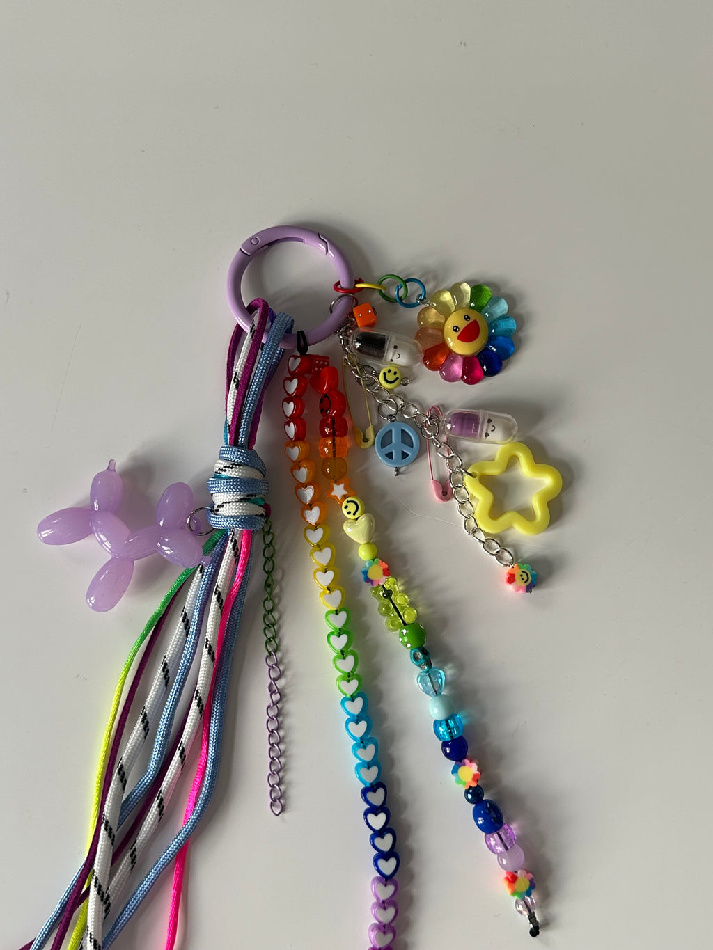 Abby bag charm (purple)