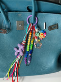 Abby bag charm (purple dog)
