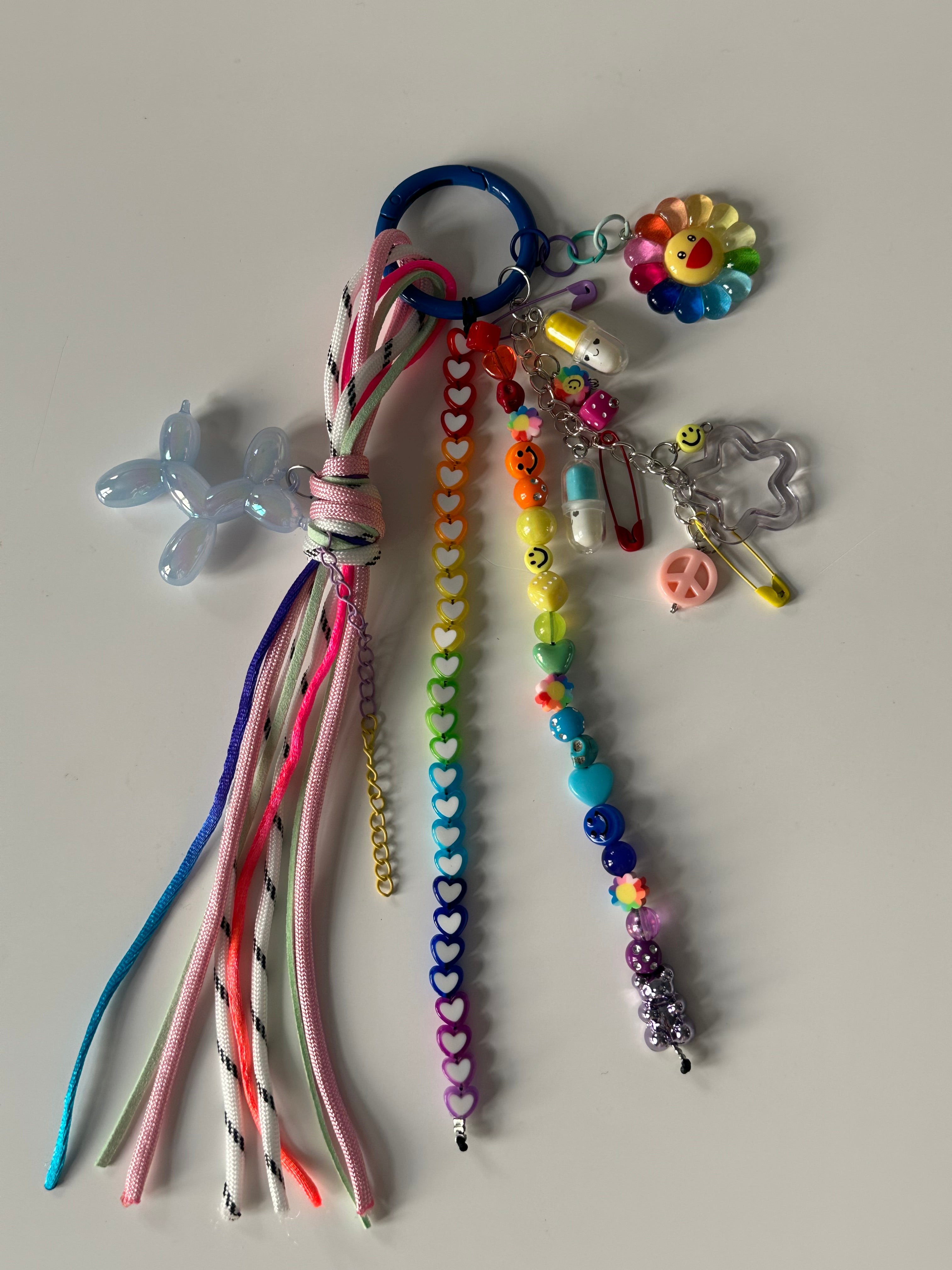 Abby bag charm (blue)