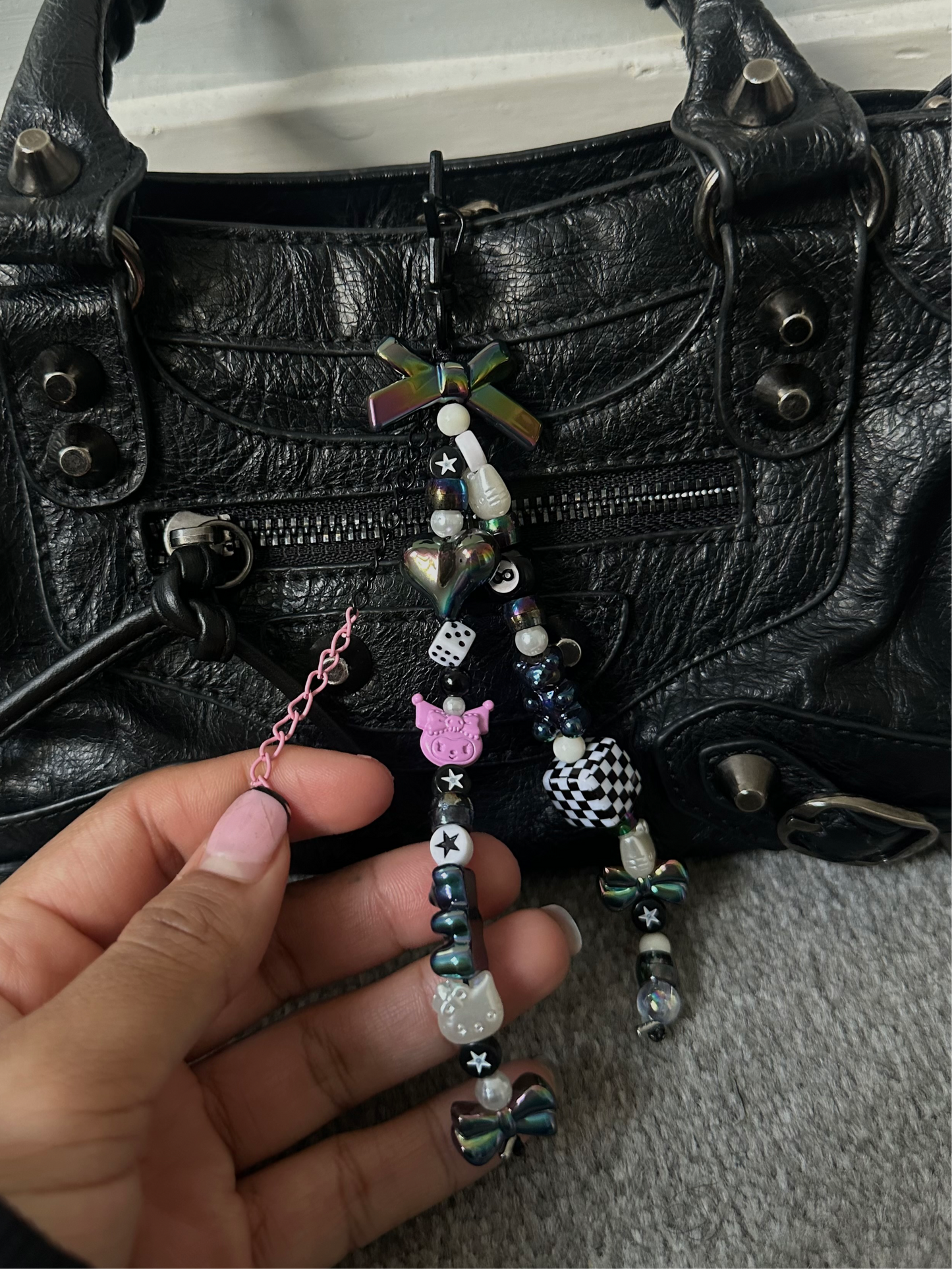 Kuromi bag charm