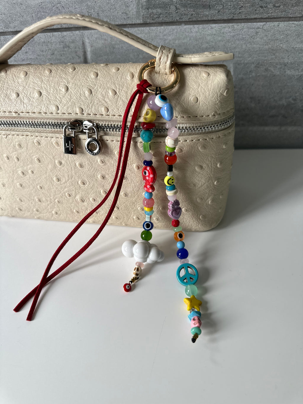 Rainbow bag charm
