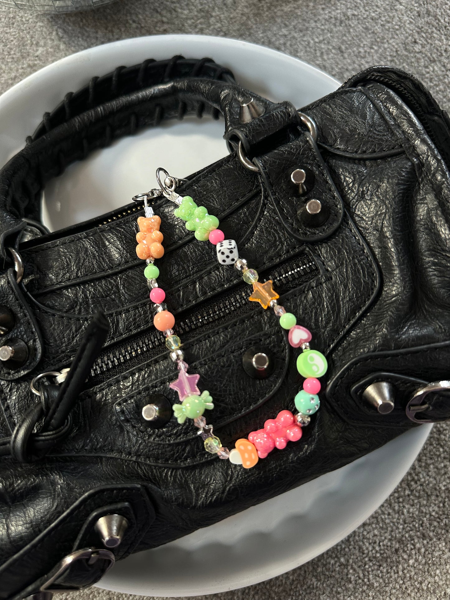 Pastel bag charm