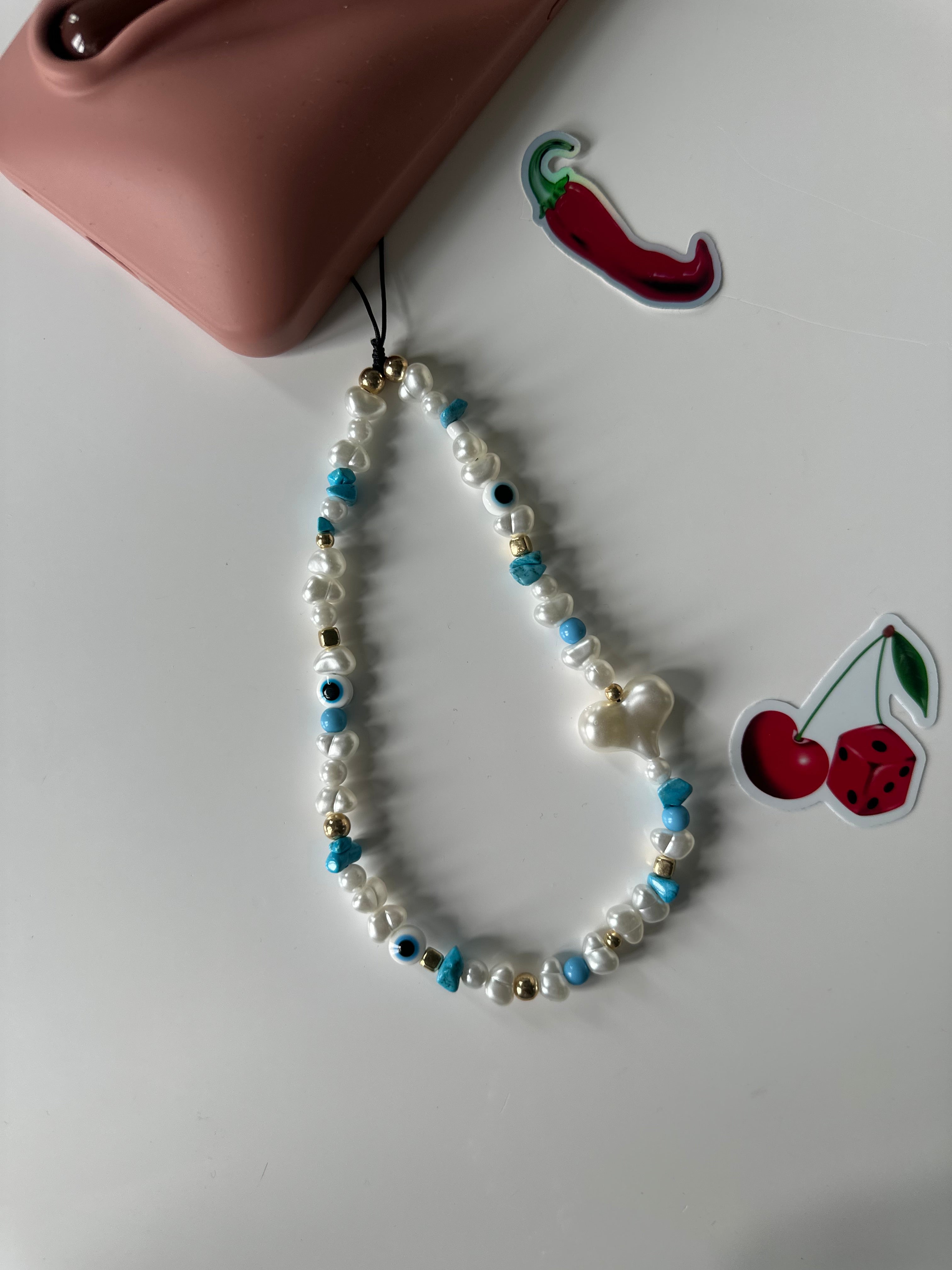 Evil eye phone charm