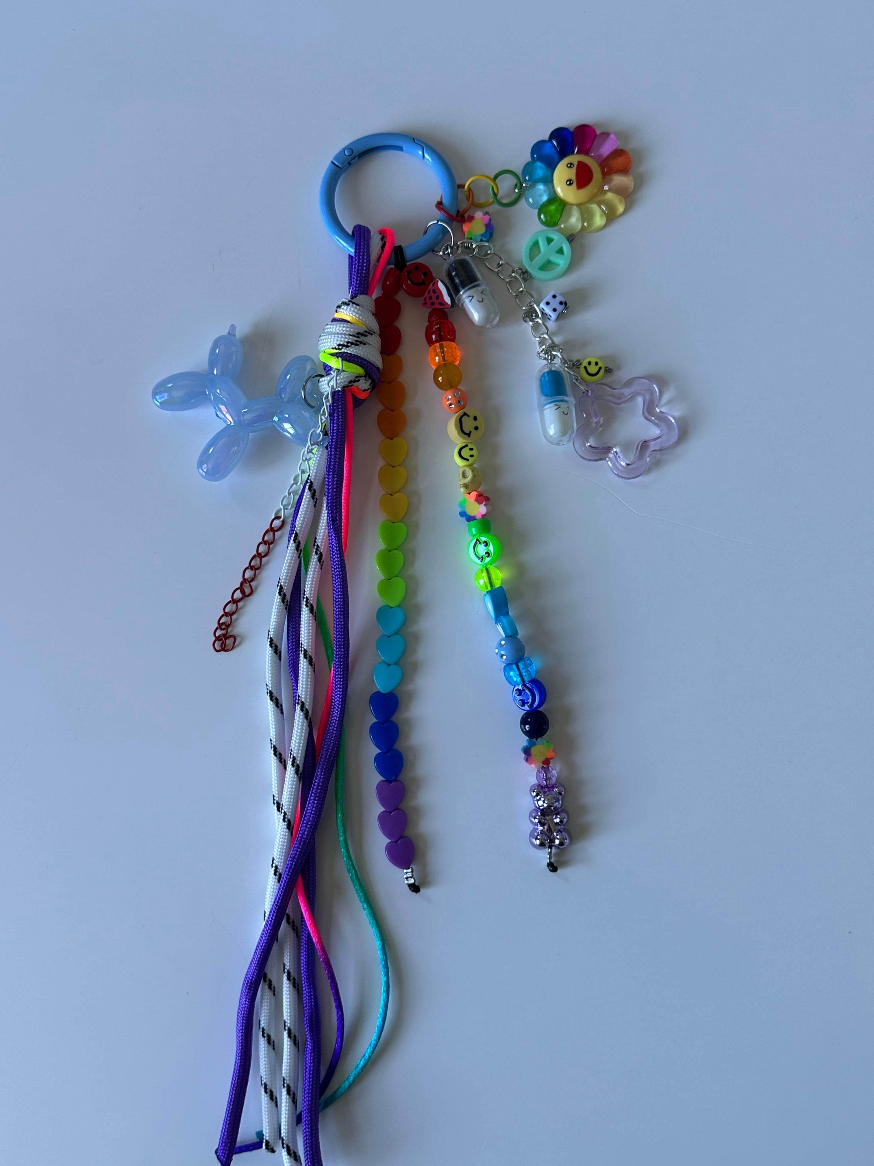 Abby bag charm (blue dog)