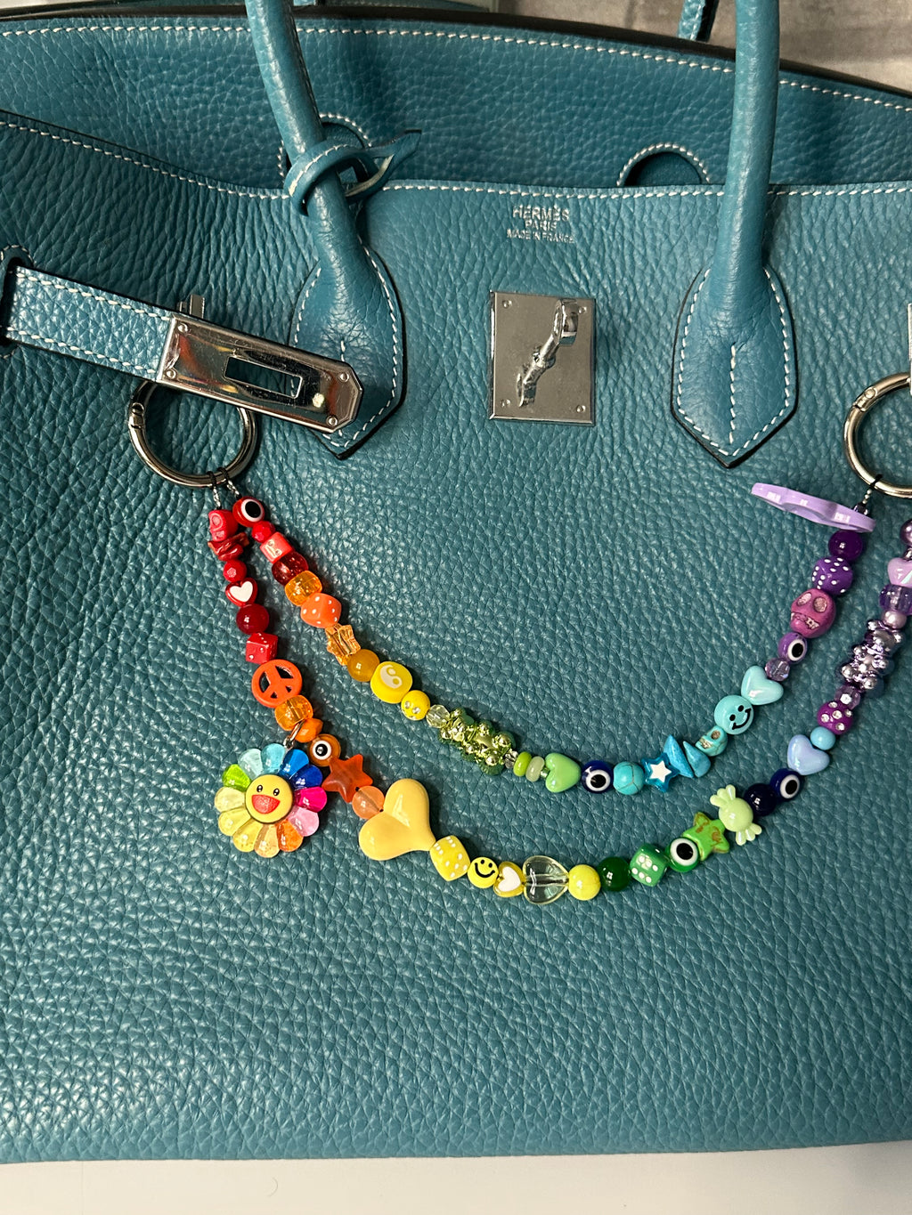 Iris bag charm