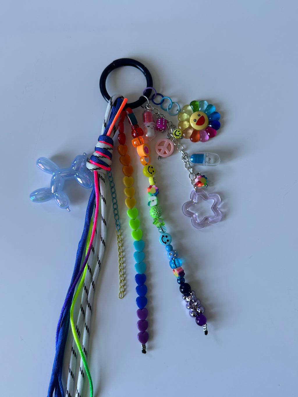Abby bag charm (blue dog)