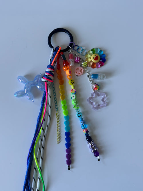 Abby bag charm (blue dog)
