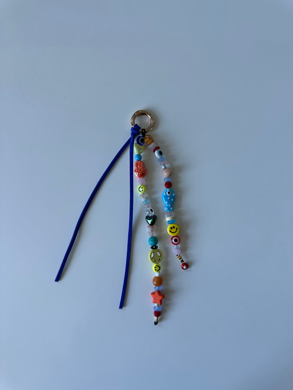 Paisley bag charm (deep blue)