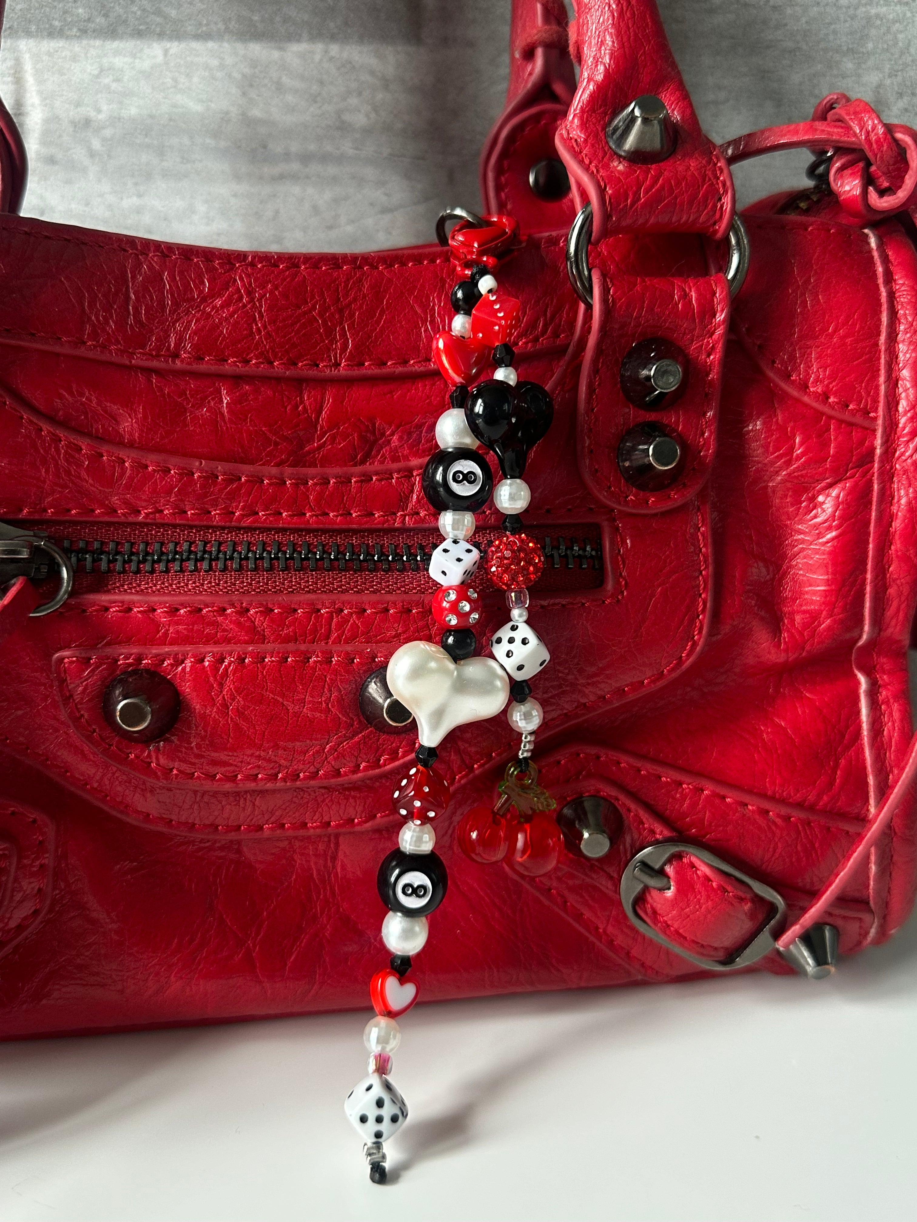 8 cherry’s bag charm