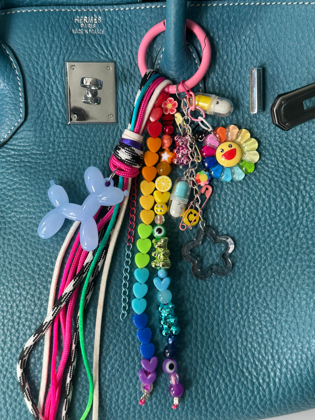 Abby bag charm (blue dog)
