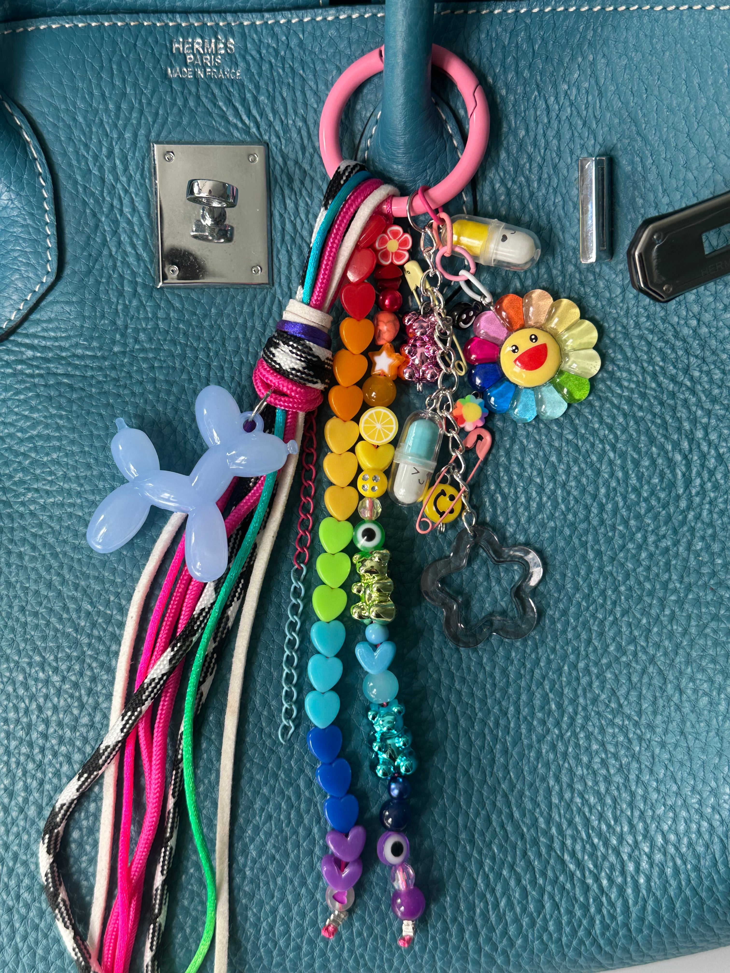 Abby bag charm (blue dog)