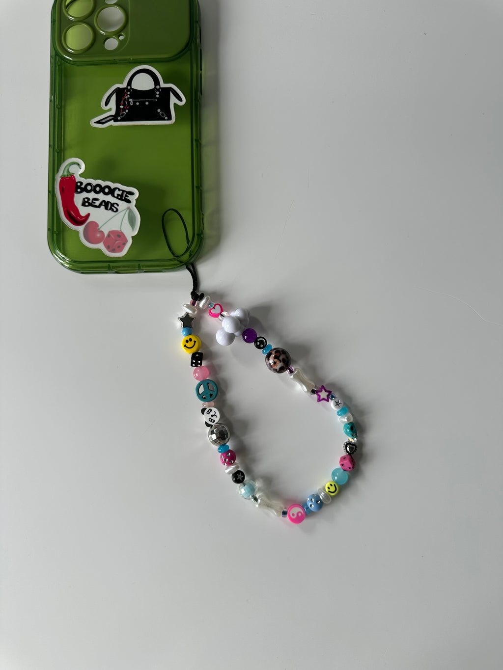 Happy panda phone charm