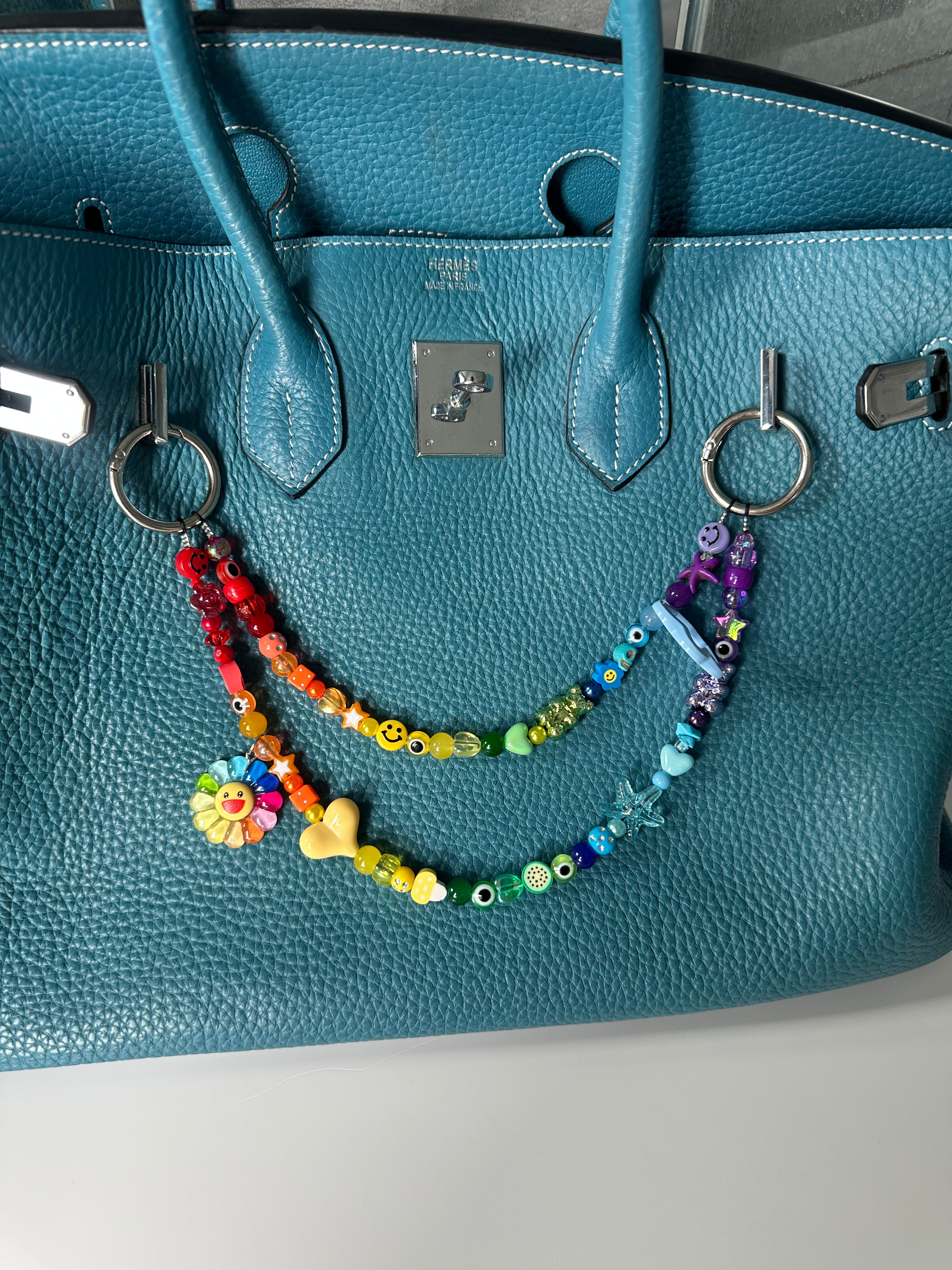 Iris bag charm