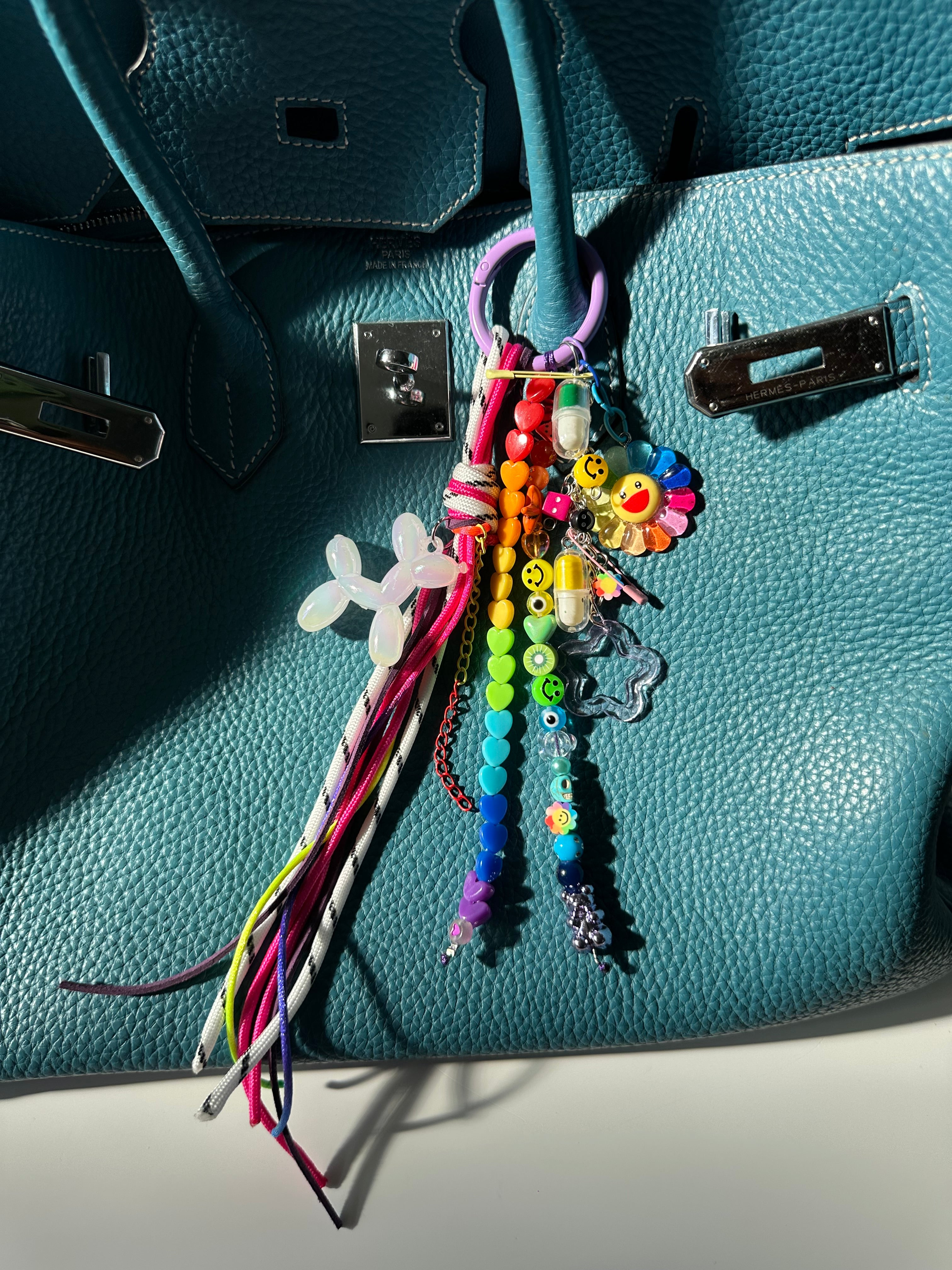 Abby bag charm (white dog)
