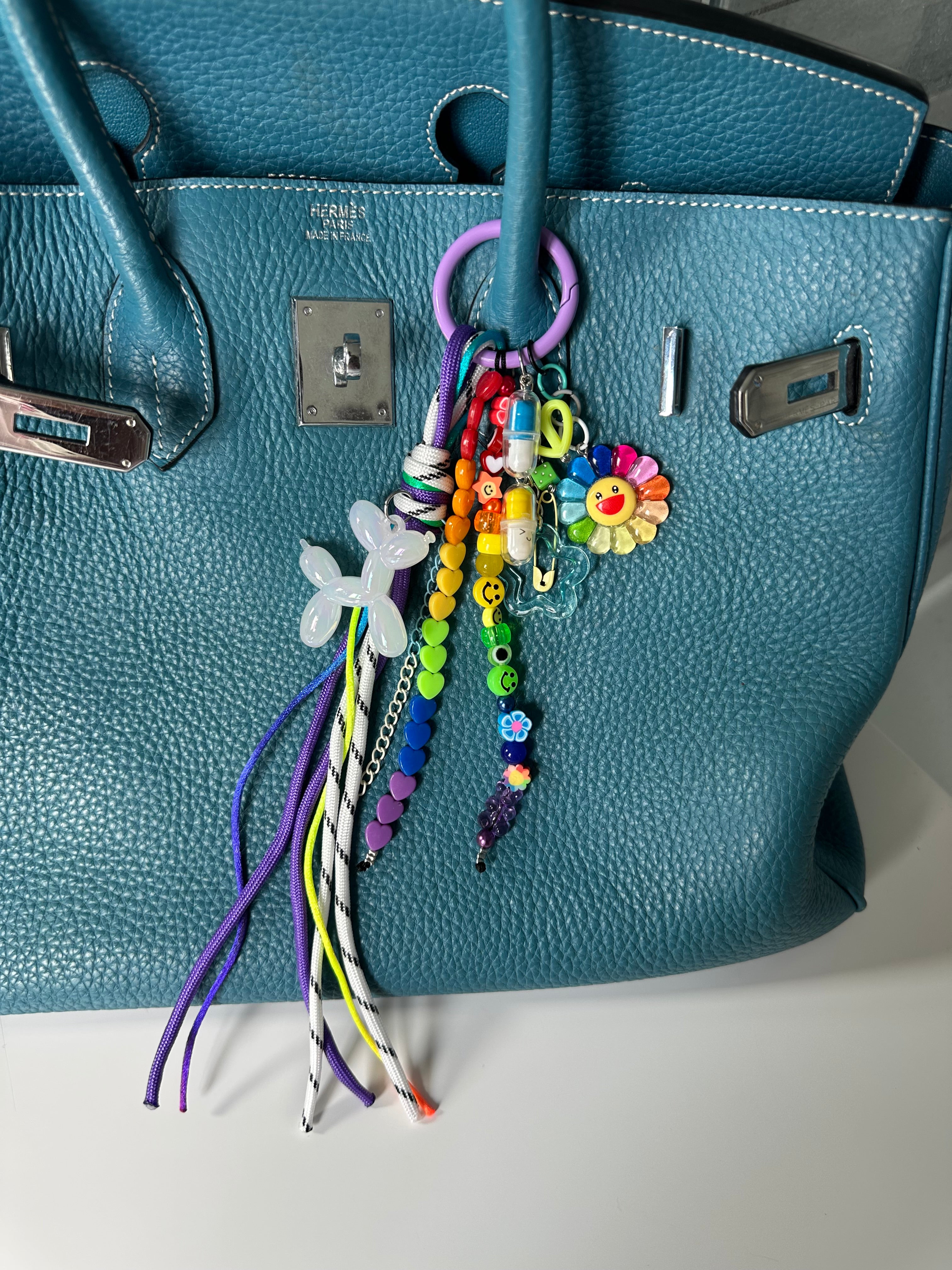 Abby bag charm (white dog)