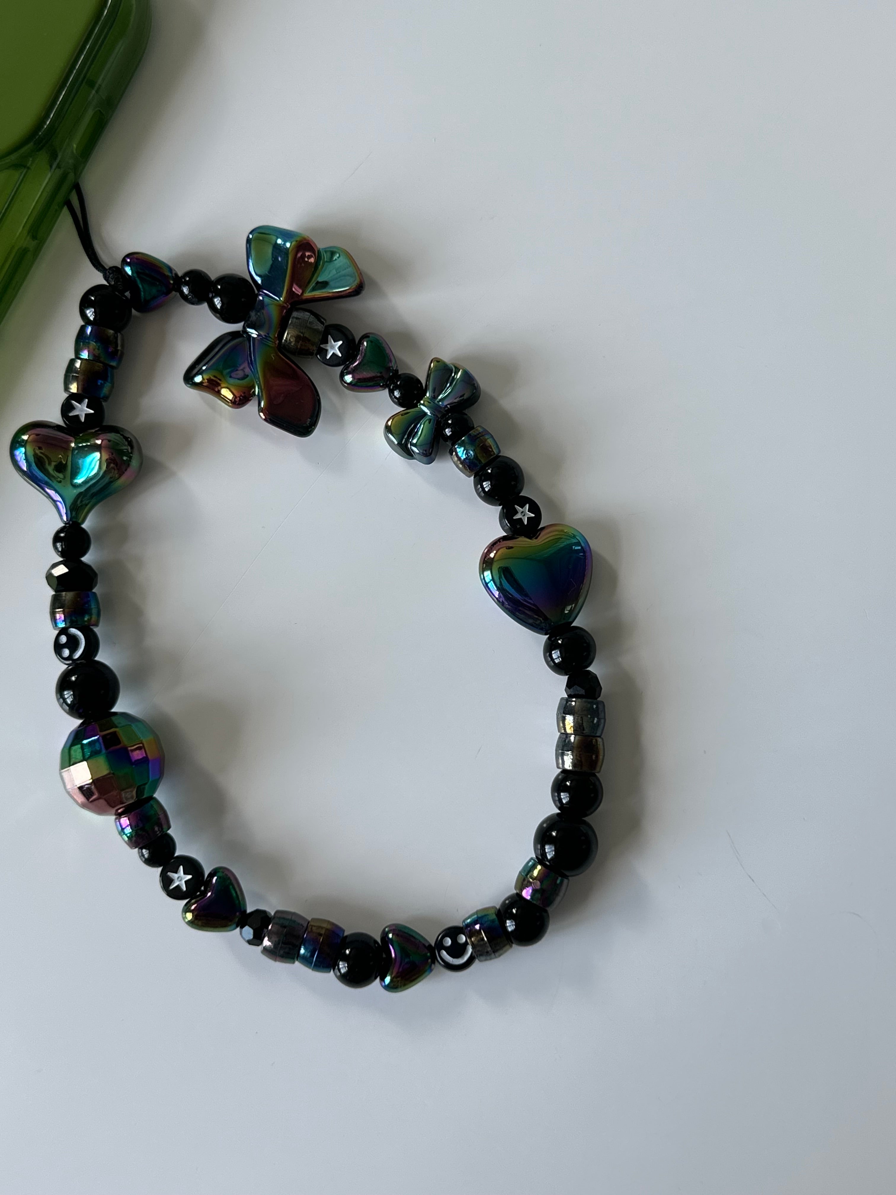 Metallic Phone charm