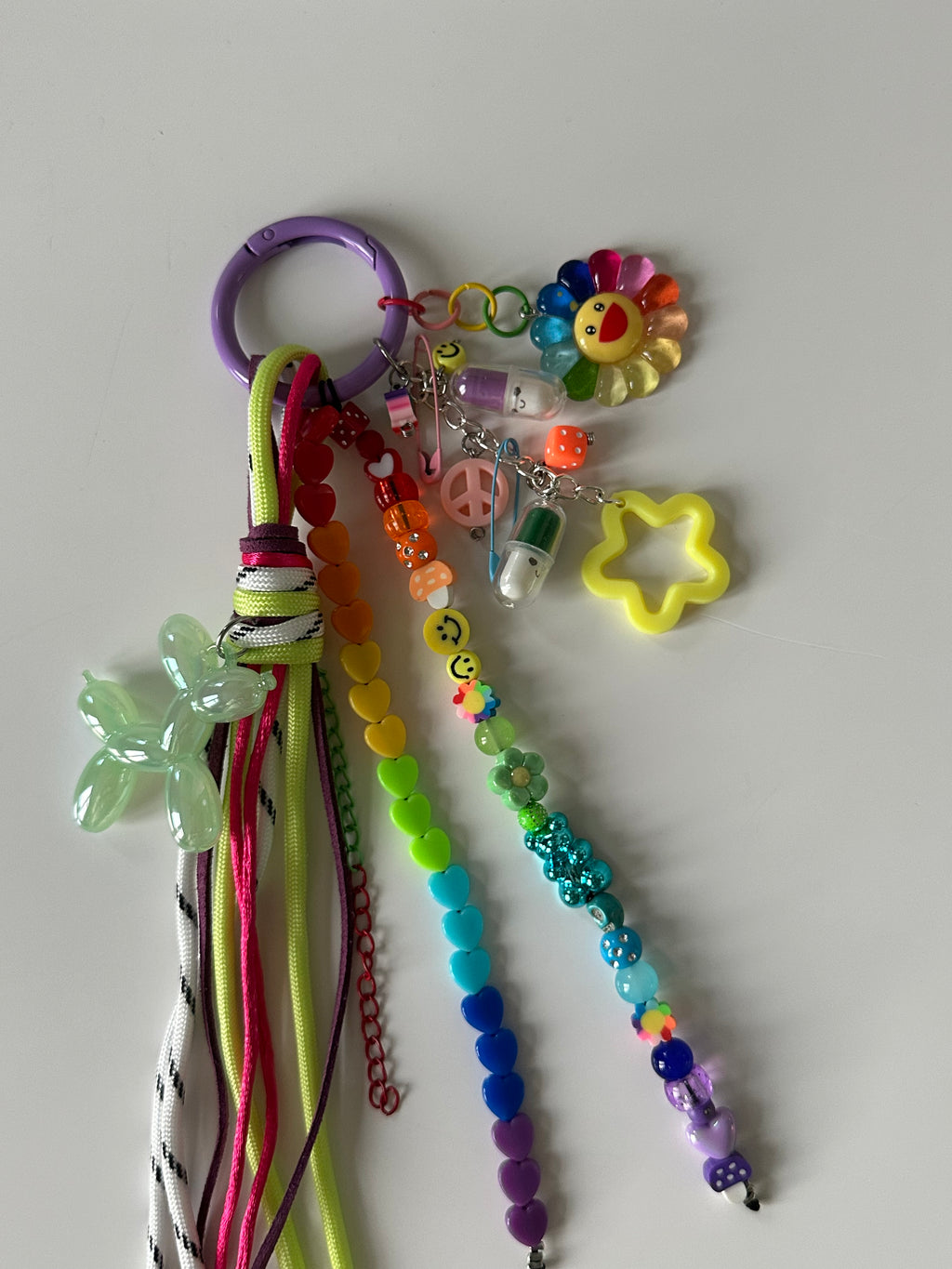 Abby bag charm (green dog)